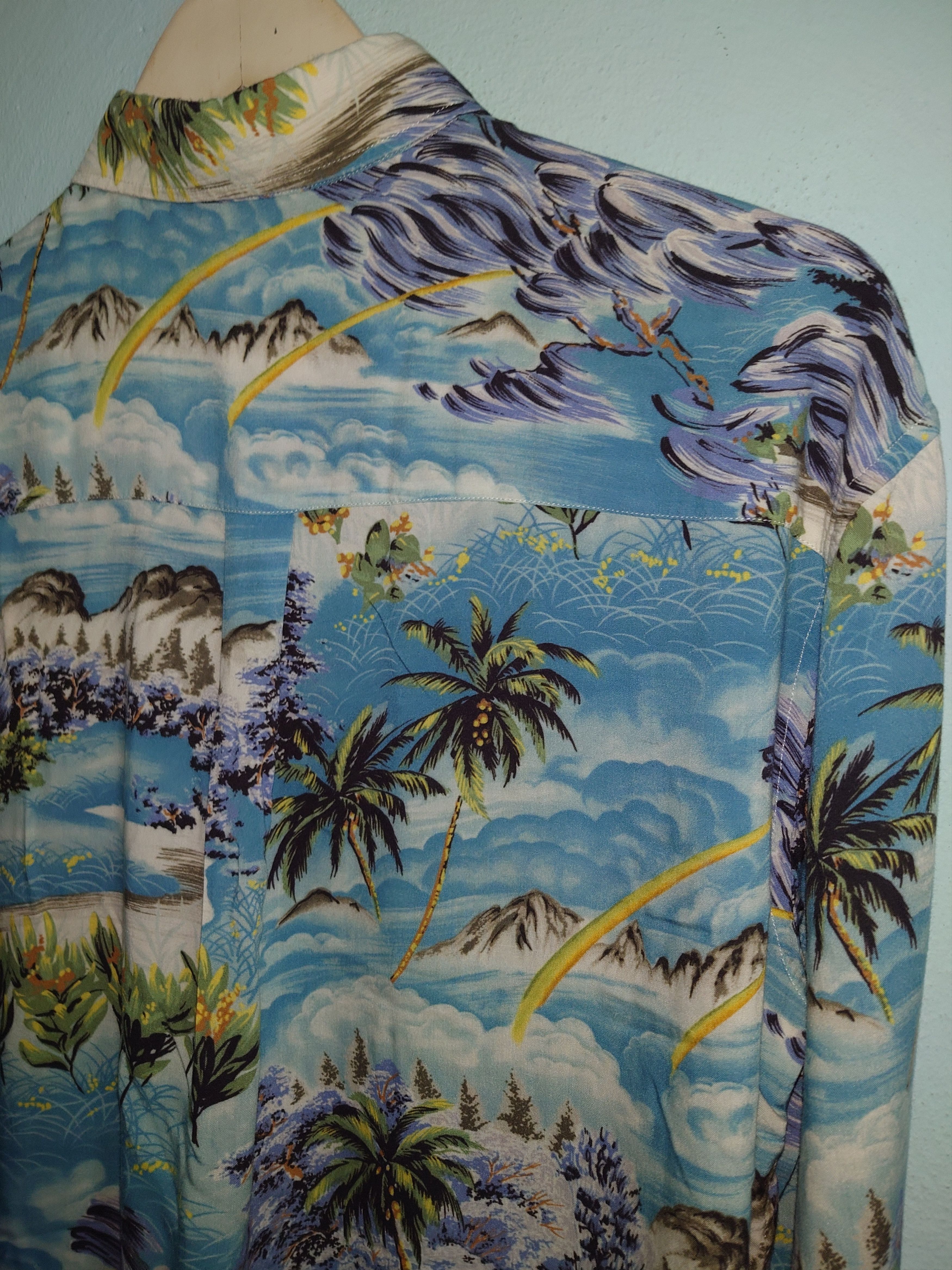 Saint Laurent Paris Saint Laurent SS16 Surf Hawaiian Shirt Hedi Slimane Era Size US L / EU 52-54 / 3 - 11 Thumbnail
