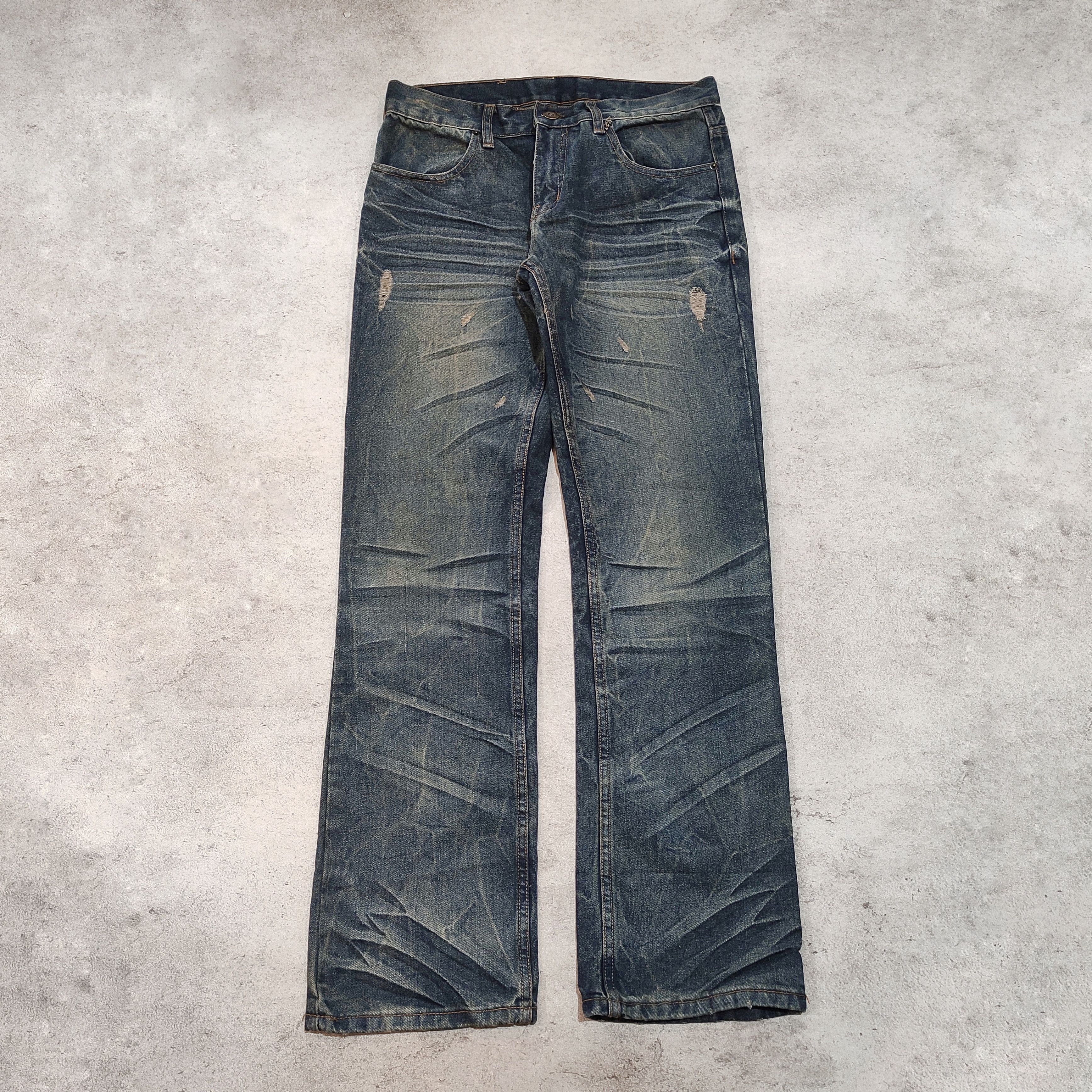 Tornado Mart Japanese Archive Flared Denim Style Tornado Mart Vkei Size US 31 - 3 Thumbnail