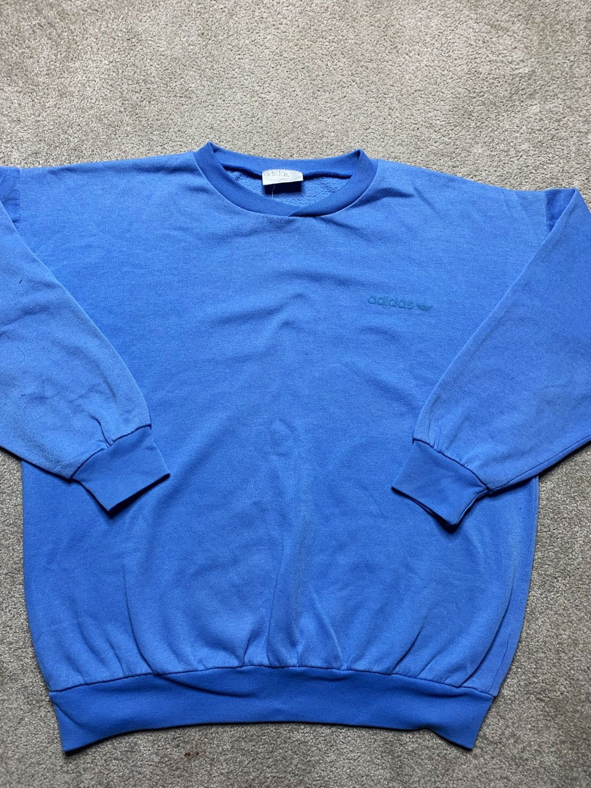 Adidas Vintage Sweatshirt Adidas Oversize Boxy Logo 70s Streetwear Size US M / EU 48-50 / 2 - 2 Thumbnail
