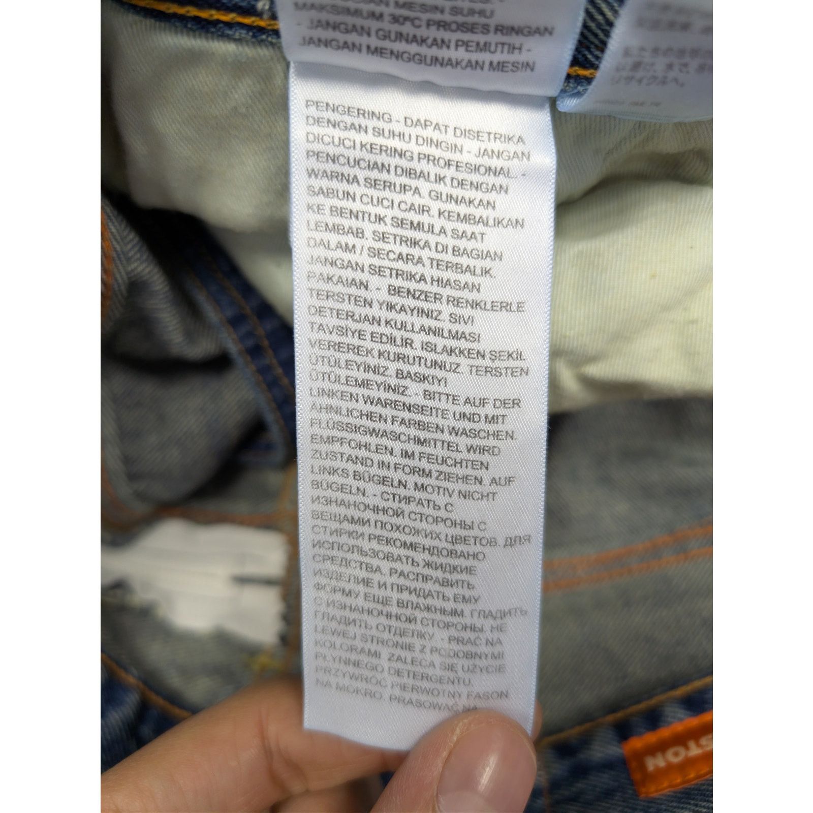 Heron Preston o1rshd1 Levi's 501 Vintage Wash Denim Jeans in Blue Size US 30 / EU 46 - 19 Thumbnail