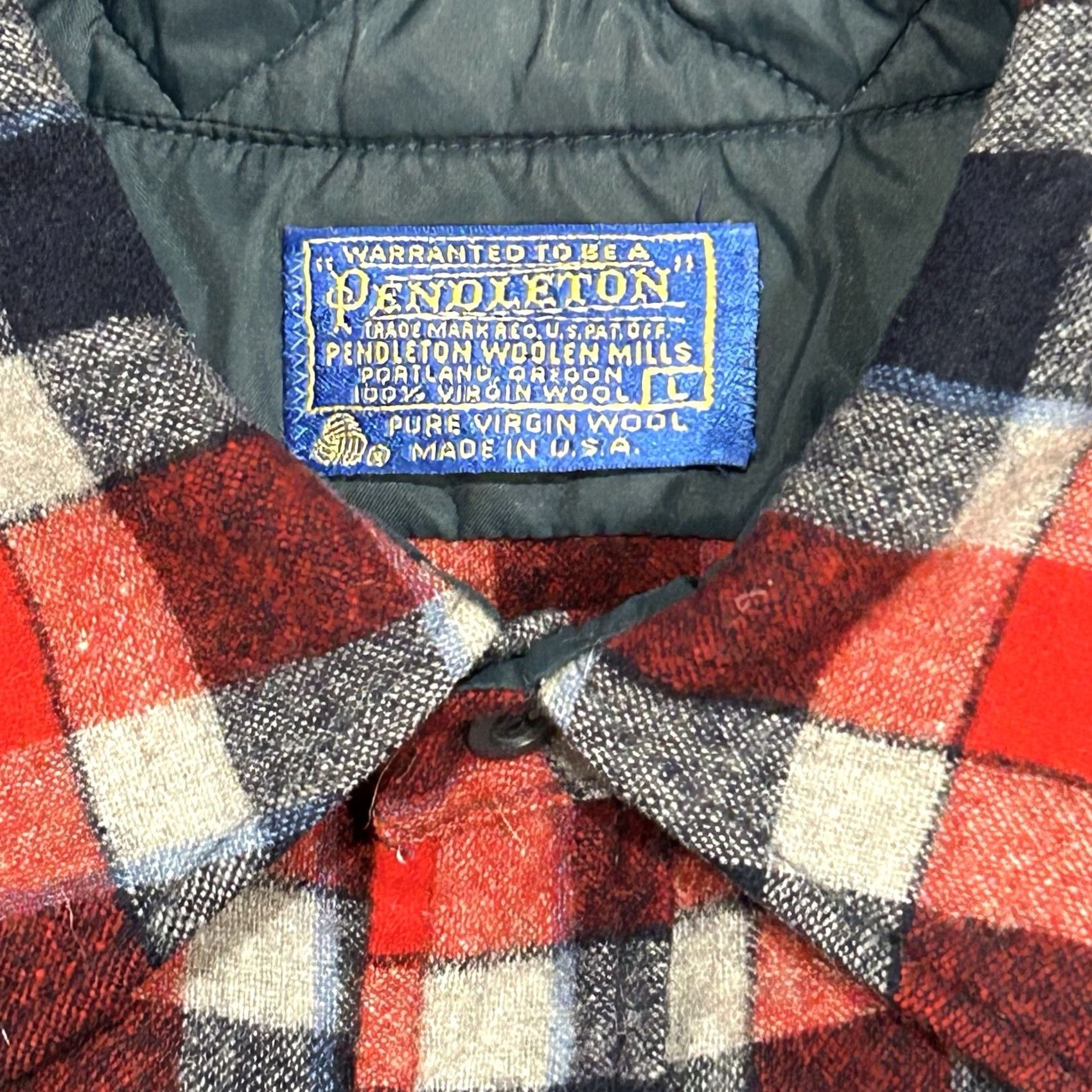 Pendleton VINTAGE Pendleton Button Up Plaid Shirt USA Made Size L Men Wool Red Long Sleeve Casual Workwear 80s Vintage Style Button-Down Shirt Size US L / EU 52-54 / 3 - 5 Thumbnail