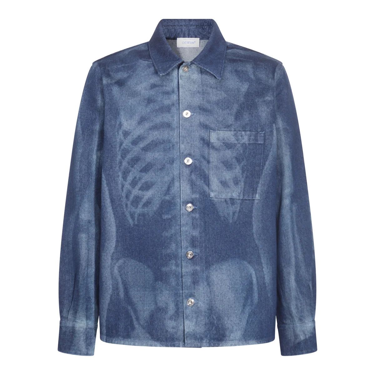 Off-White o1y0325 Denim Shirt in Blue Size US L / EU 52-54 / 3 - 1 Thumbnail