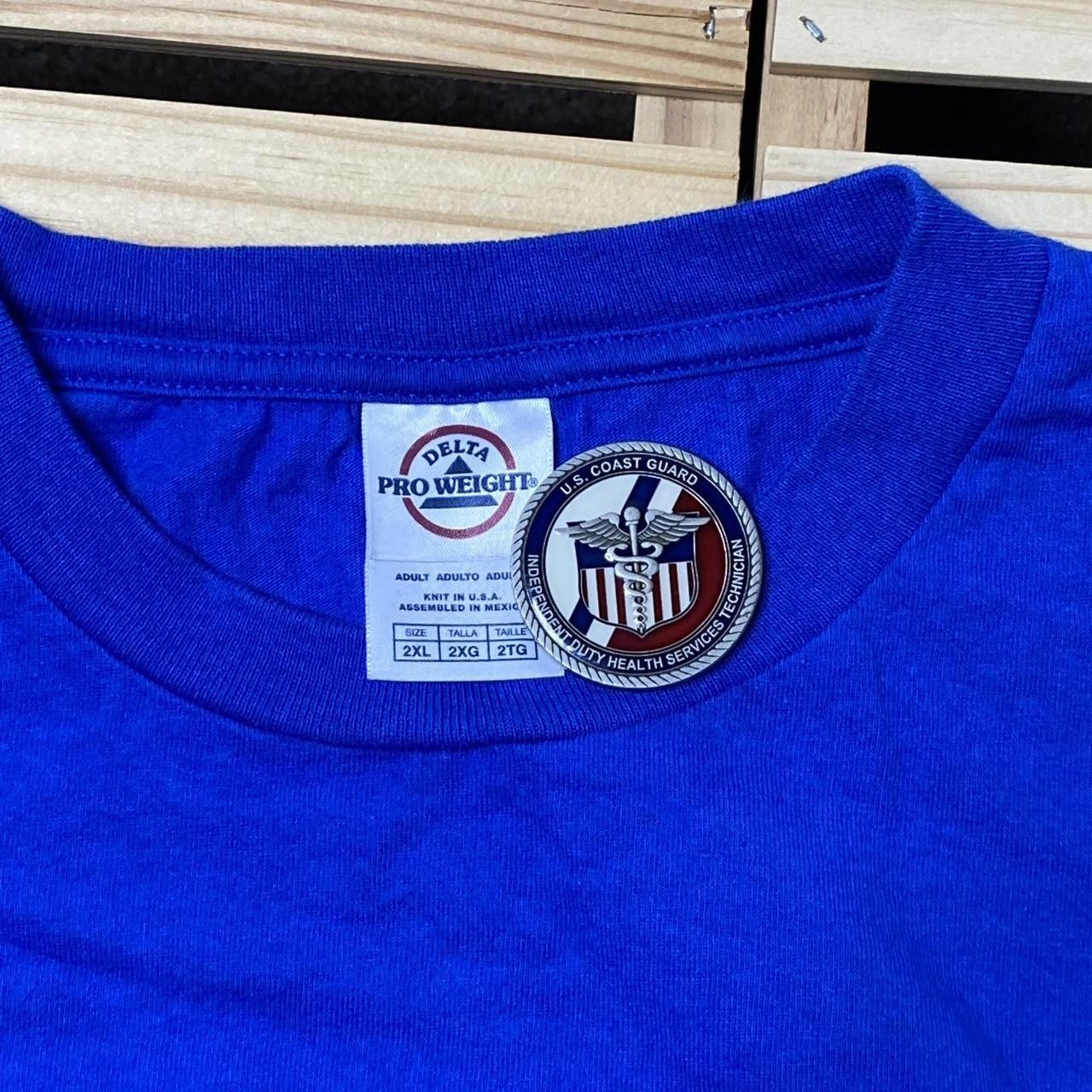 Delta Vintage Luke 2:5-10 Blue Bible Verse Jesus Tee Size 2XL Size US XXL / EU 58 / 5 - 3 Thumbnail