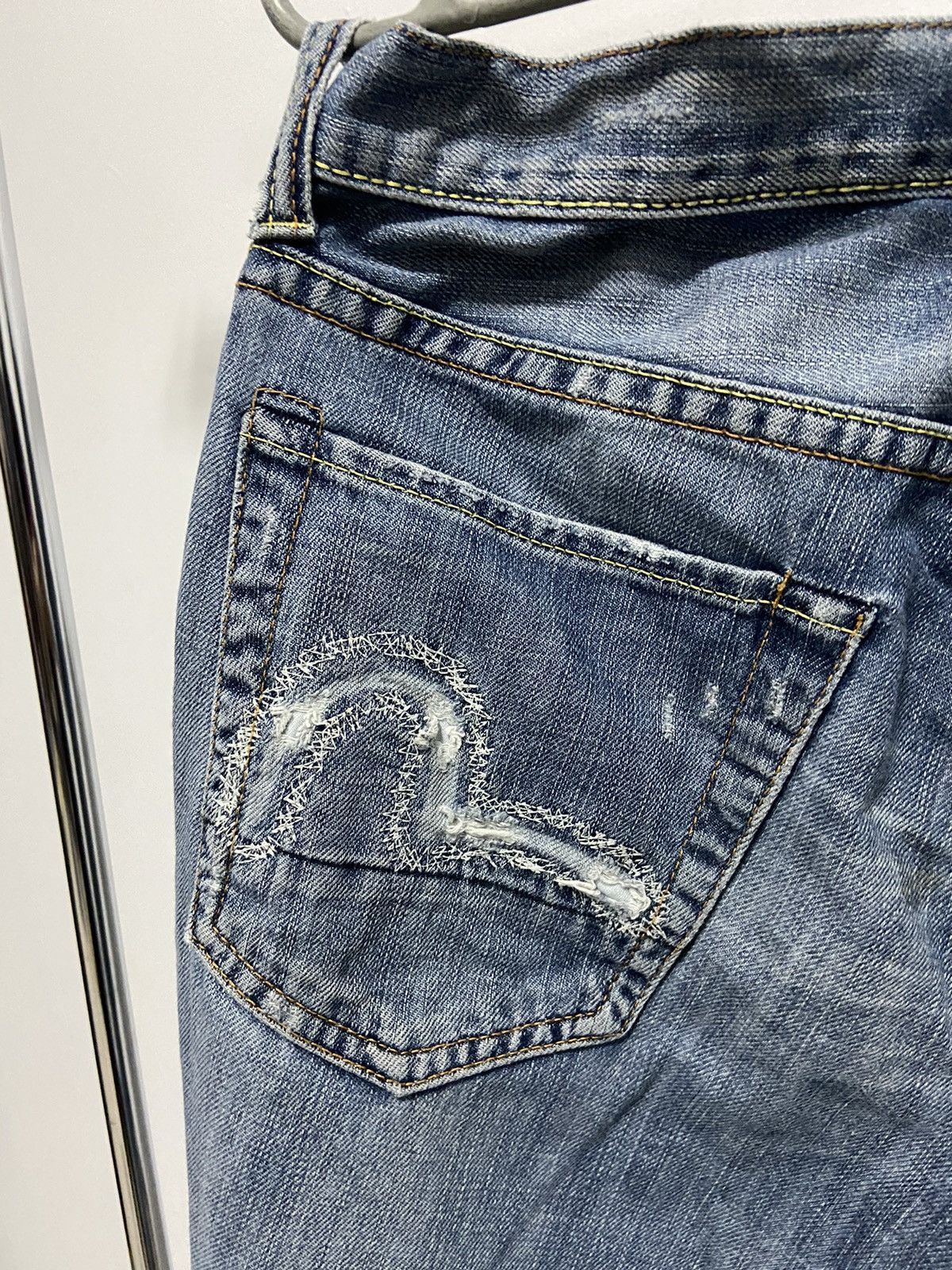 Evisu Evisu eu ed samurai seagull logo pocket jeans vintage Size US 34 / EU 50 - 3 Thumbnail