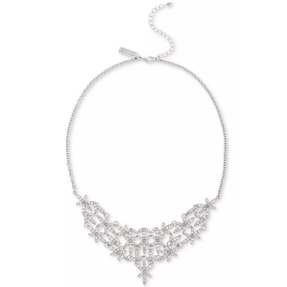Other INC Silver-Tone Pavé Star Statement Necklace Size ONE SIZE - 1 Thumbnail