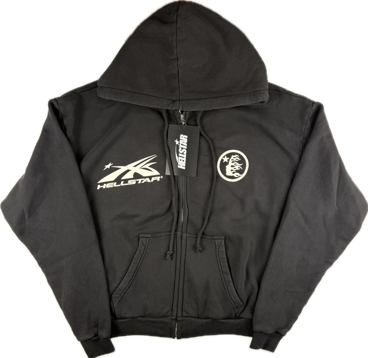 HELLSTAR Hellstar Sports Grey Zip Up Hoodie | Grailed