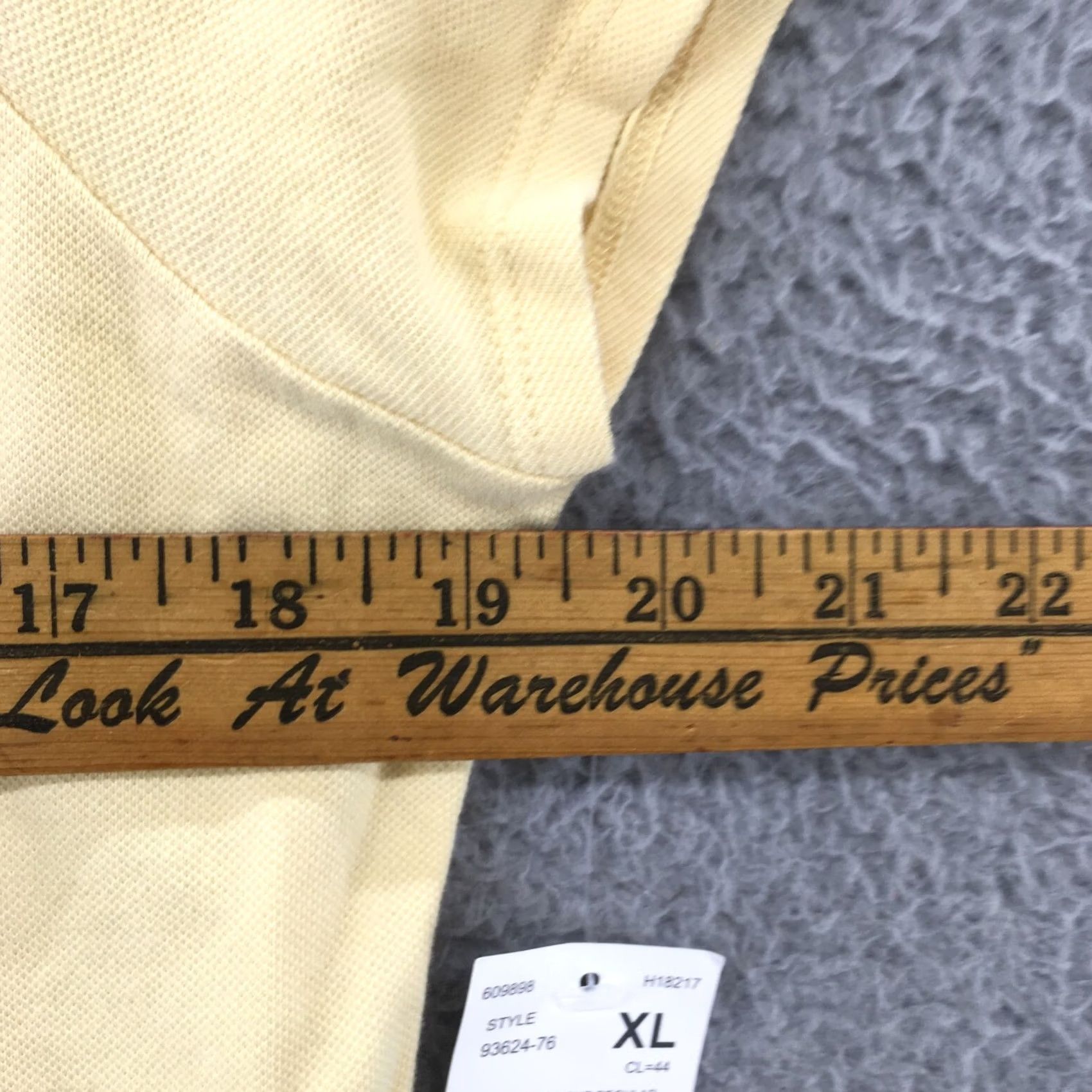 Vintage Motherhood Maternity Blouse Top Womens XL Yellow Cotton Blend Cap Sleeves NWT Size XL / US 12-14 / IT 48-50 - 3 Thumbnail
