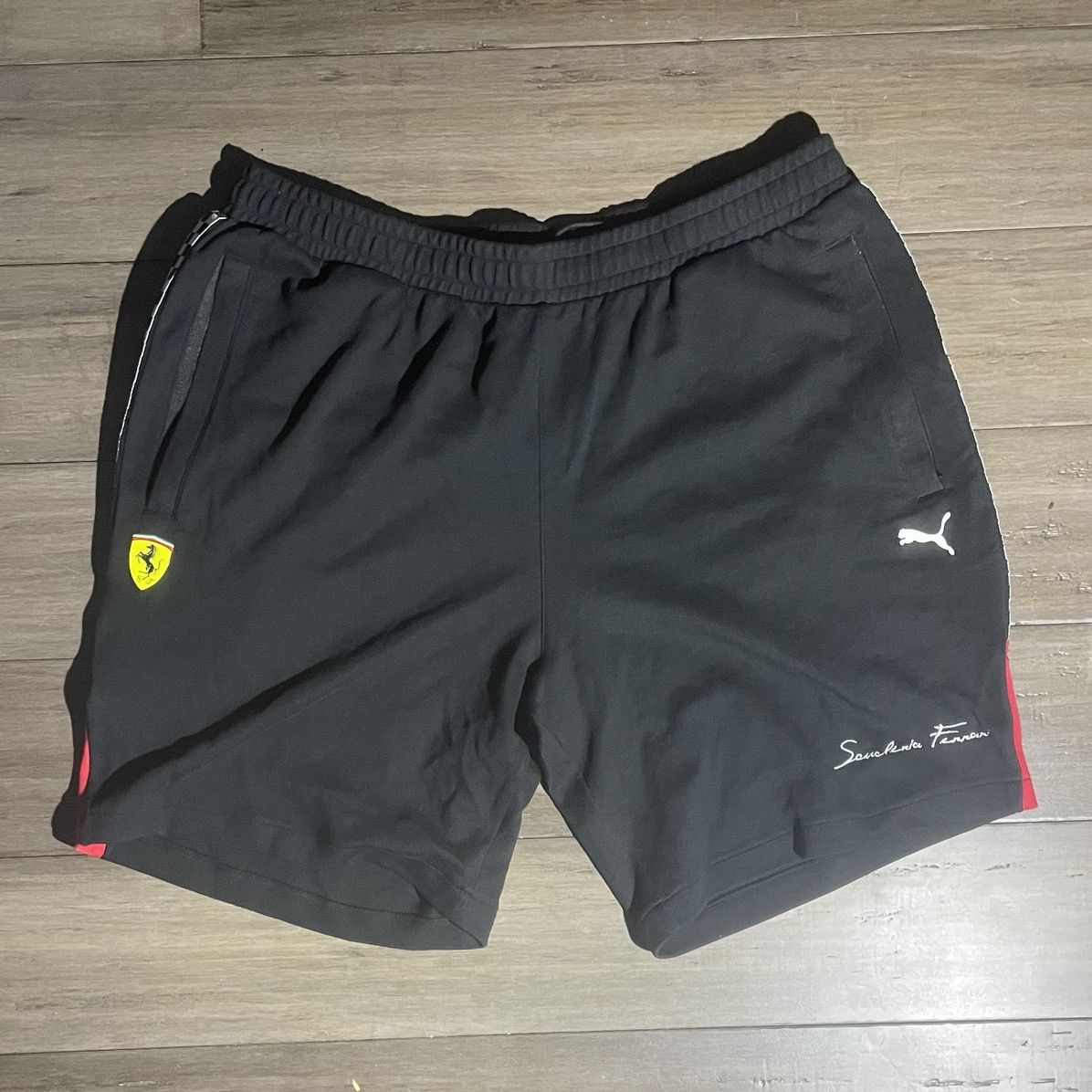 Puma ferrari shorts black sales