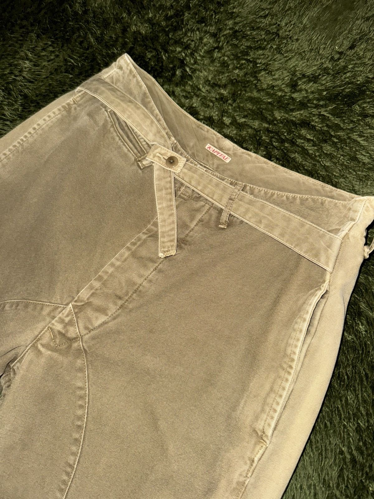 Kapital [2] Kapital Strap Panel Heavy Cotton Pants Made in Japan Size US 30 / EU 46 - 2 Thumbnail