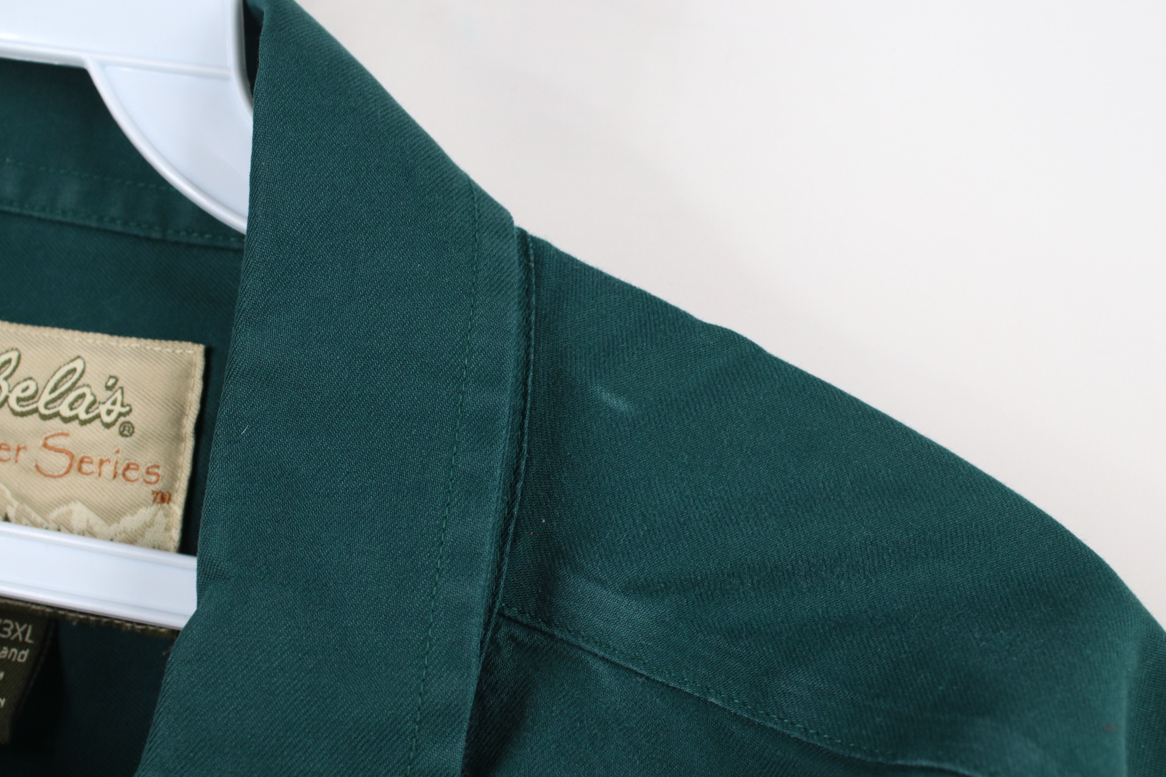 Cabelas × Vintage Vintage Cabelas Long Sleeve Collared Button Down Shirt Green Size US XXL / EU 58 / 5 - 10 Thumbnail