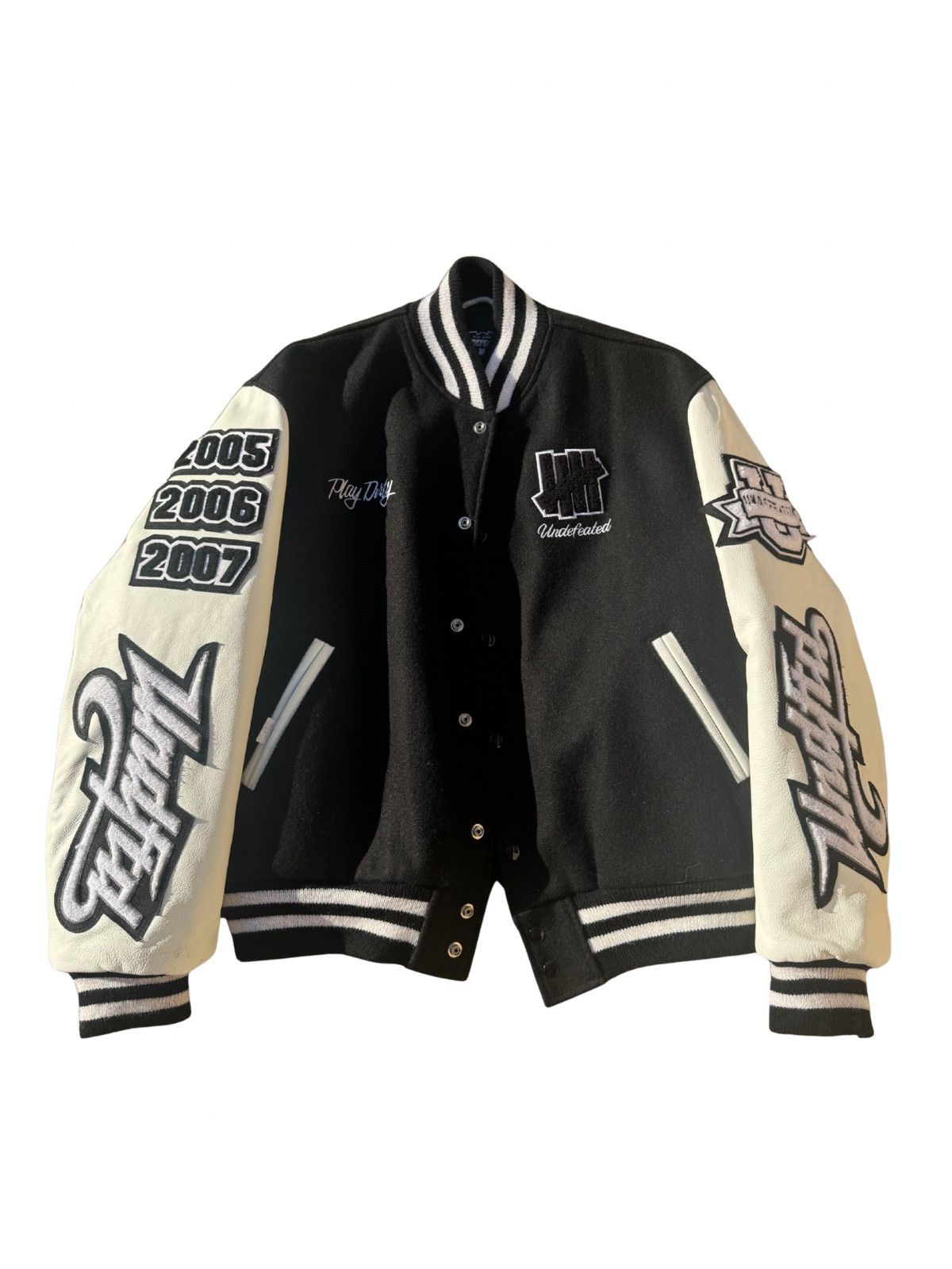 Stussy Small- Stussy X Goldie Metalheadz 30 Varsity Jacket