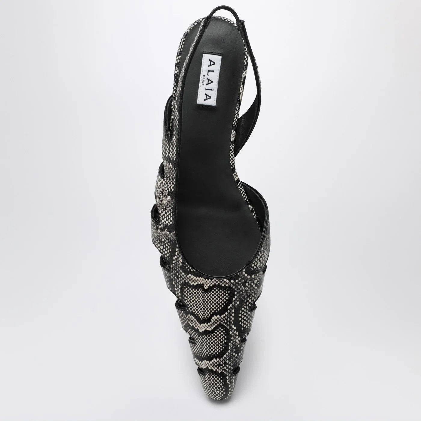 Alaia o1d2blof0426 Printed Leather Slingback Ballerinas Size US 11 / IT 41 - 3 Thumbnail