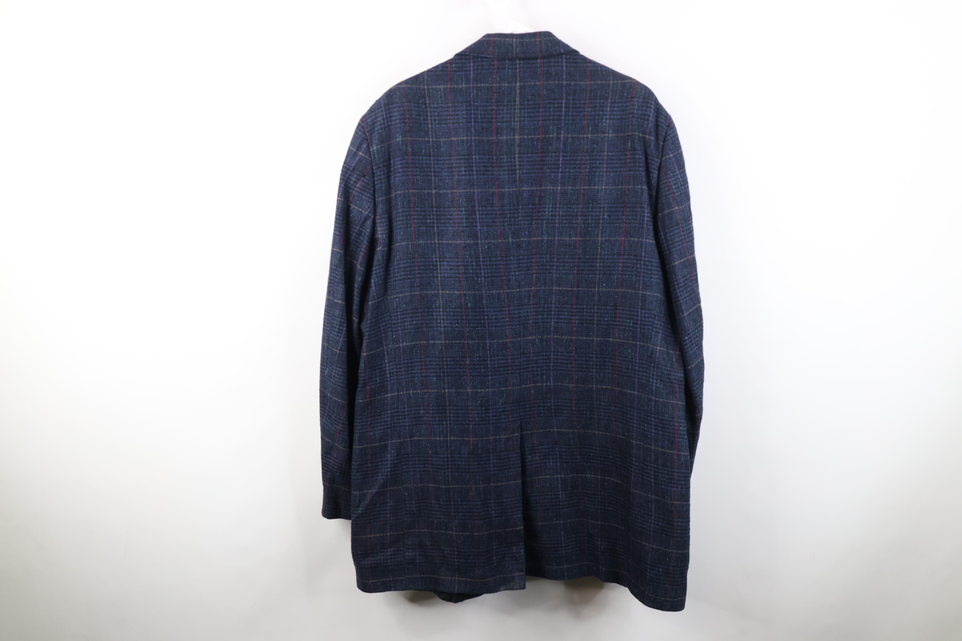 Vintage Vintage 70s Streetwear Wool Tweed Suit Coat Blazer Jacket Size US XXL / EU 58 / 5 - 15 Thumbnail