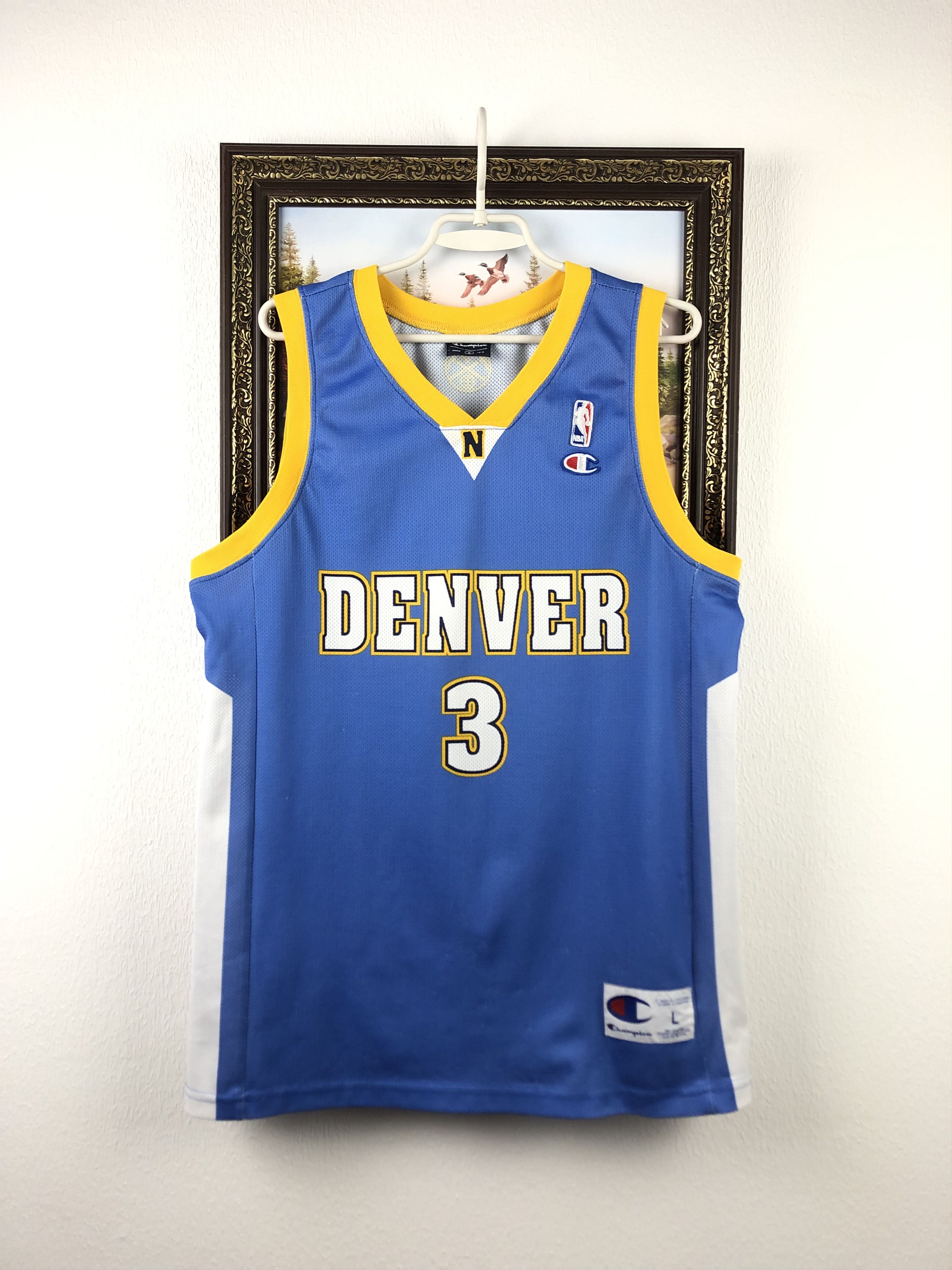 NBA Vintage Champion Iverson Jersey NBA Shirt Denver Nuggets Size US L / EU 52-54 / 3 - 1 Thumbnail