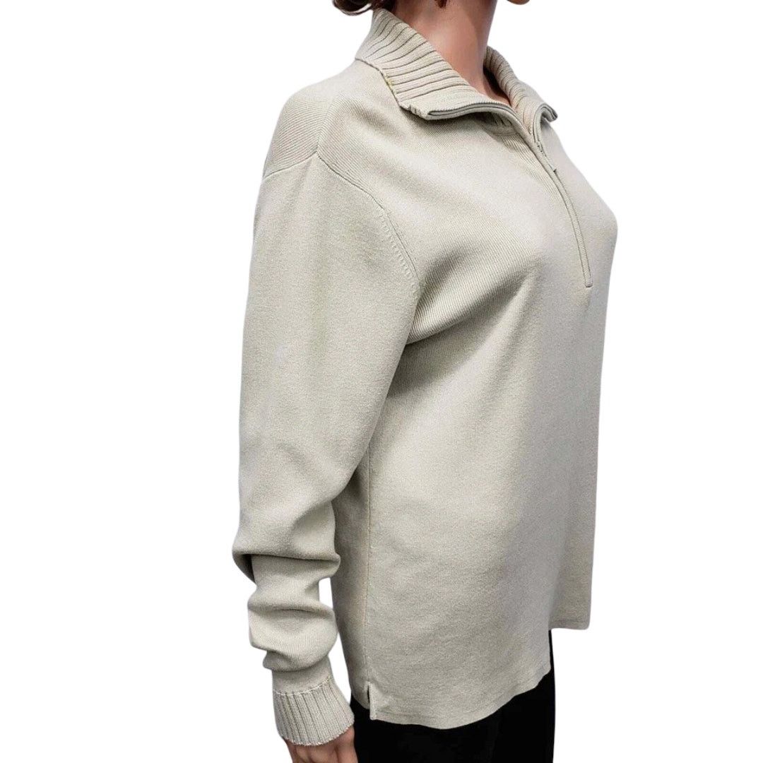 Robert Talbott × Vintage Talbots Sweater Made in JAPAN Half zip Mockneck L Cotton Size L / US 10 / IT 46 - 7 Thumbnail