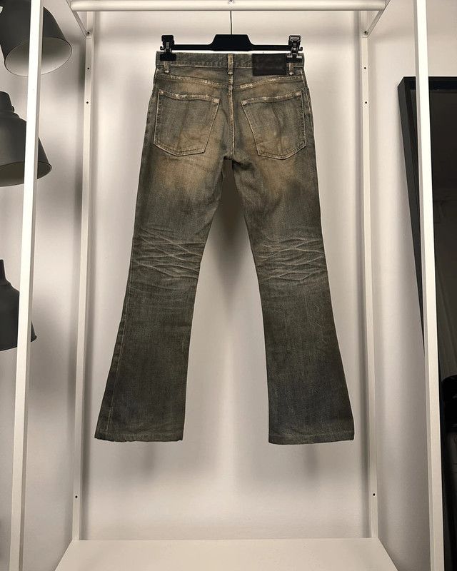 Le Grande Bleu (L.G.B.) LGB Mud Wash Cropped Bootcut Wolf Jeans