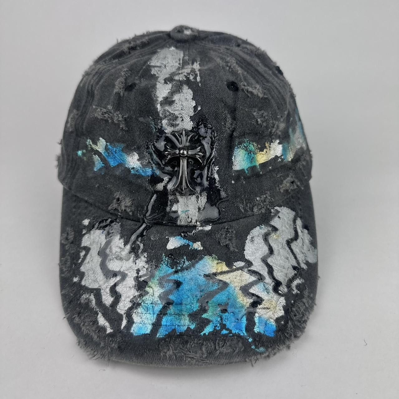 Other ASTROBOI* 'Chrome Heart' black distressed metallic hat Size ONE SIZE - 1 Thumbnail