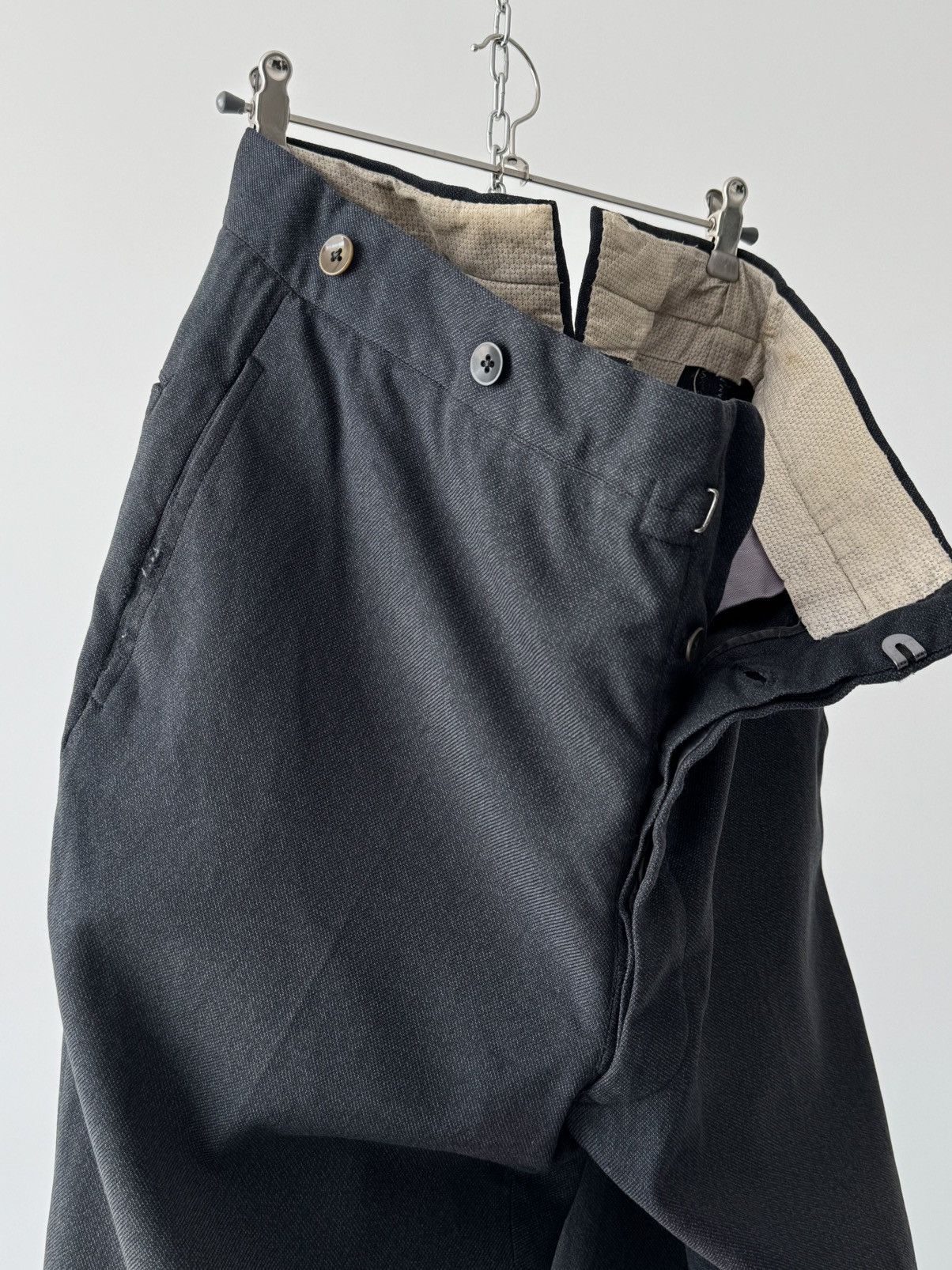 Japanese Brand × Vintage ≈1940s Vintage European Style Buckle Back Trousers Size US 34 / EU 50 - 6 Thumbnail