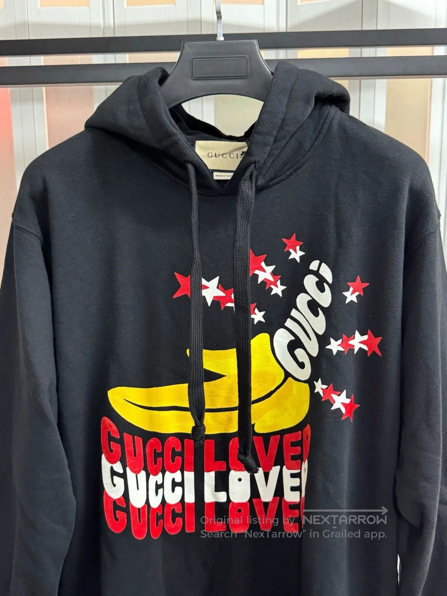 Gucci black hoodie with printed logo. Size US XS / EU 42 / 0 - 2 Thumbnail