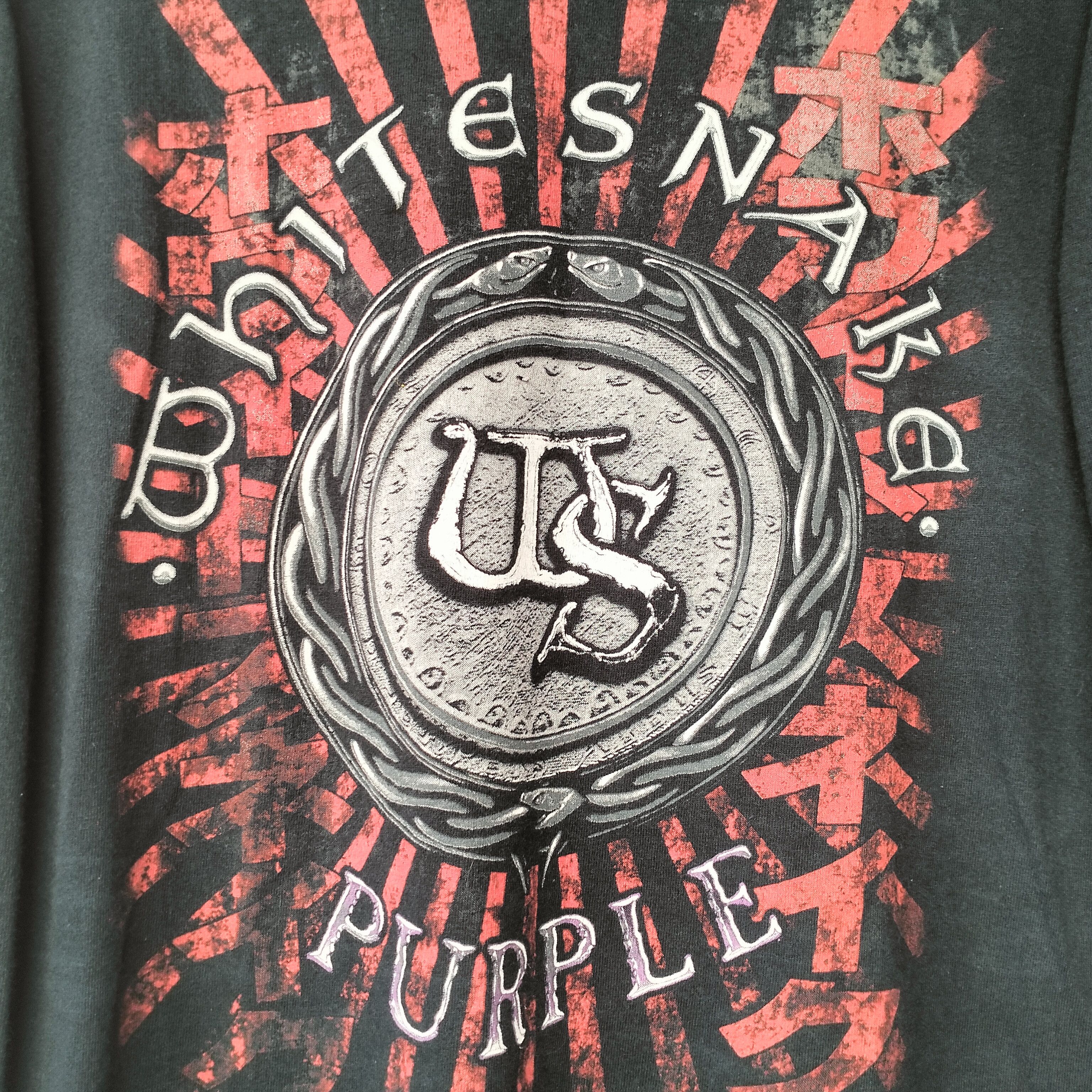 Band Tees × Vintage VINTAGE LONGSLEVEE WHITE SNAKE BAND Size US S / EU 44-46 / 1 - 4 Thumbnail