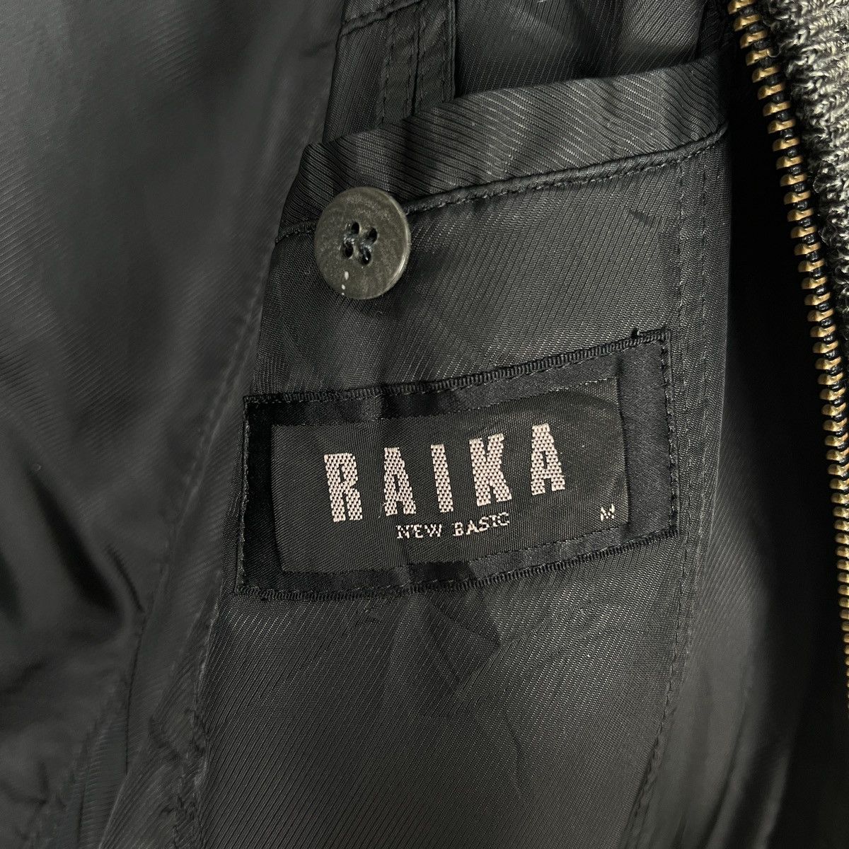 Japanese Brand 🔥 VINTAGE RAIKA NEW BASIC VELVET HYBRID BOMBER JACKET Size US M / EU 48-50 / 2 - 16 Thumbnail