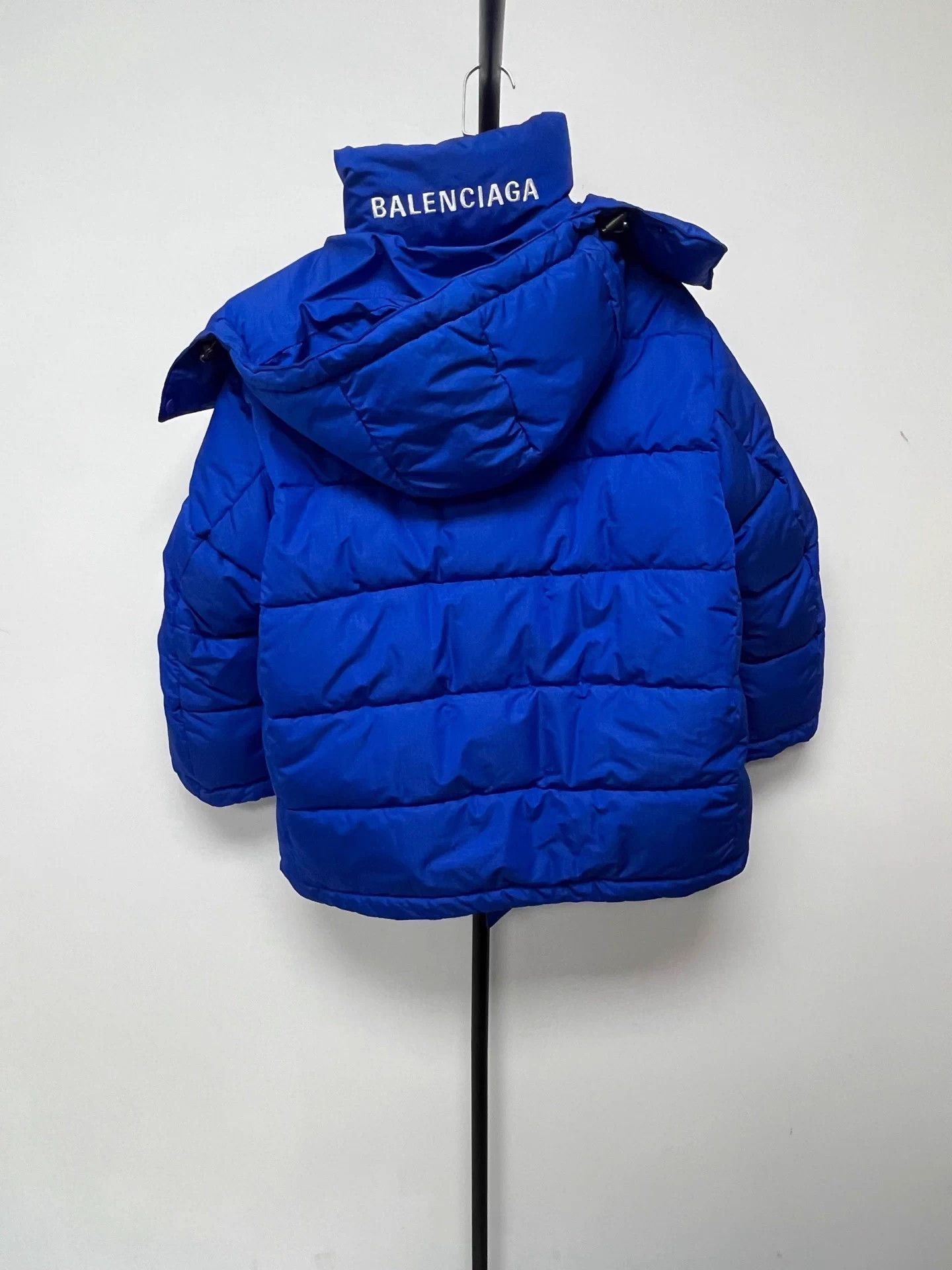 Balenciaga Balenciaga blue logo print stand collar padded jacket 36 Size XS / US 0-2 / IT 36-38 - 2 Thumbnail