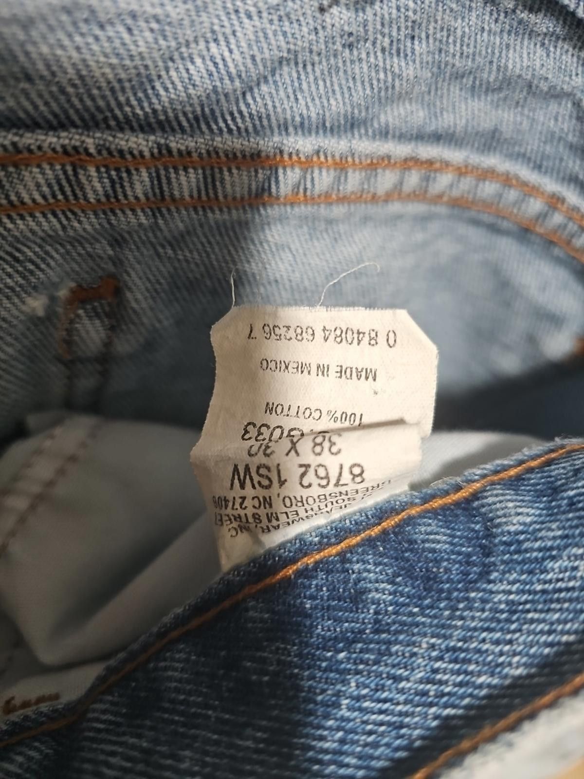 Rustler Rustler 38x30 Straight Blue Jeans Size US 38 / EU 54 - 3 Thumbnail