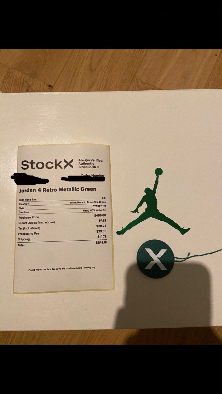 Jordan Brand Jordan 4 Metallic Green 9.5 Size US 9.5 / EU 42-43 - 11 Thumbnail