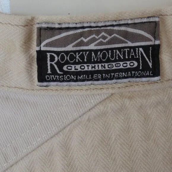 Vintage Rocky Mountain Jeans, Jacquard/Herringbone Cream/White Size 29" - 8 Thumbnail