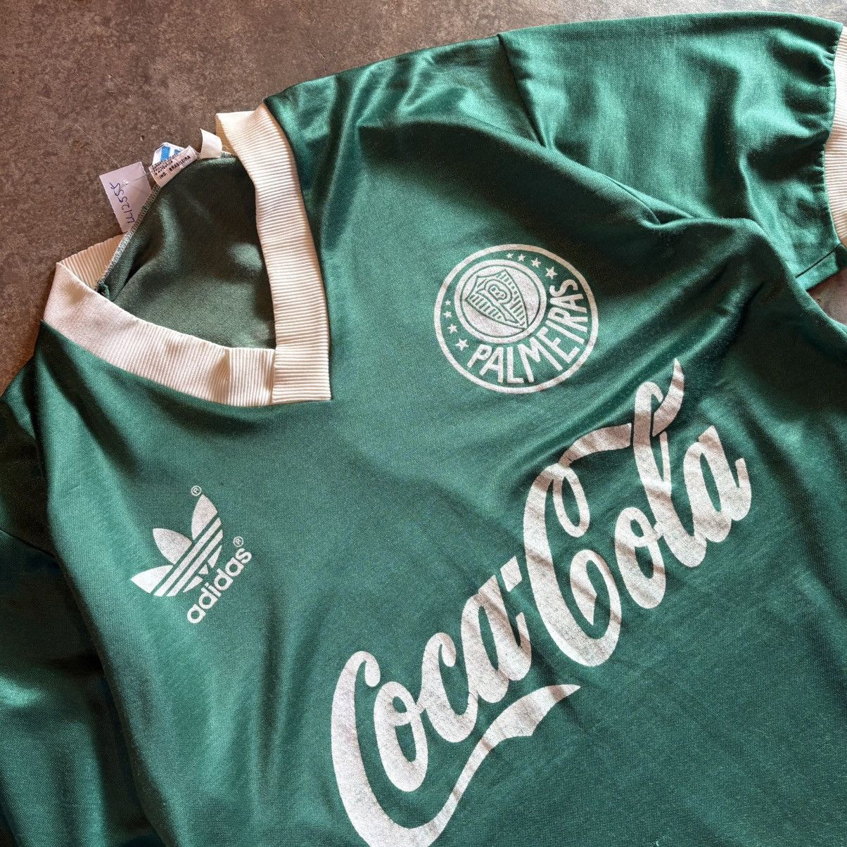 Adidas Vintage Late 80’s-90’s Rare Palmeiras Jersey Size US M / EU 48-50 / 2 - 5 Thumbnail