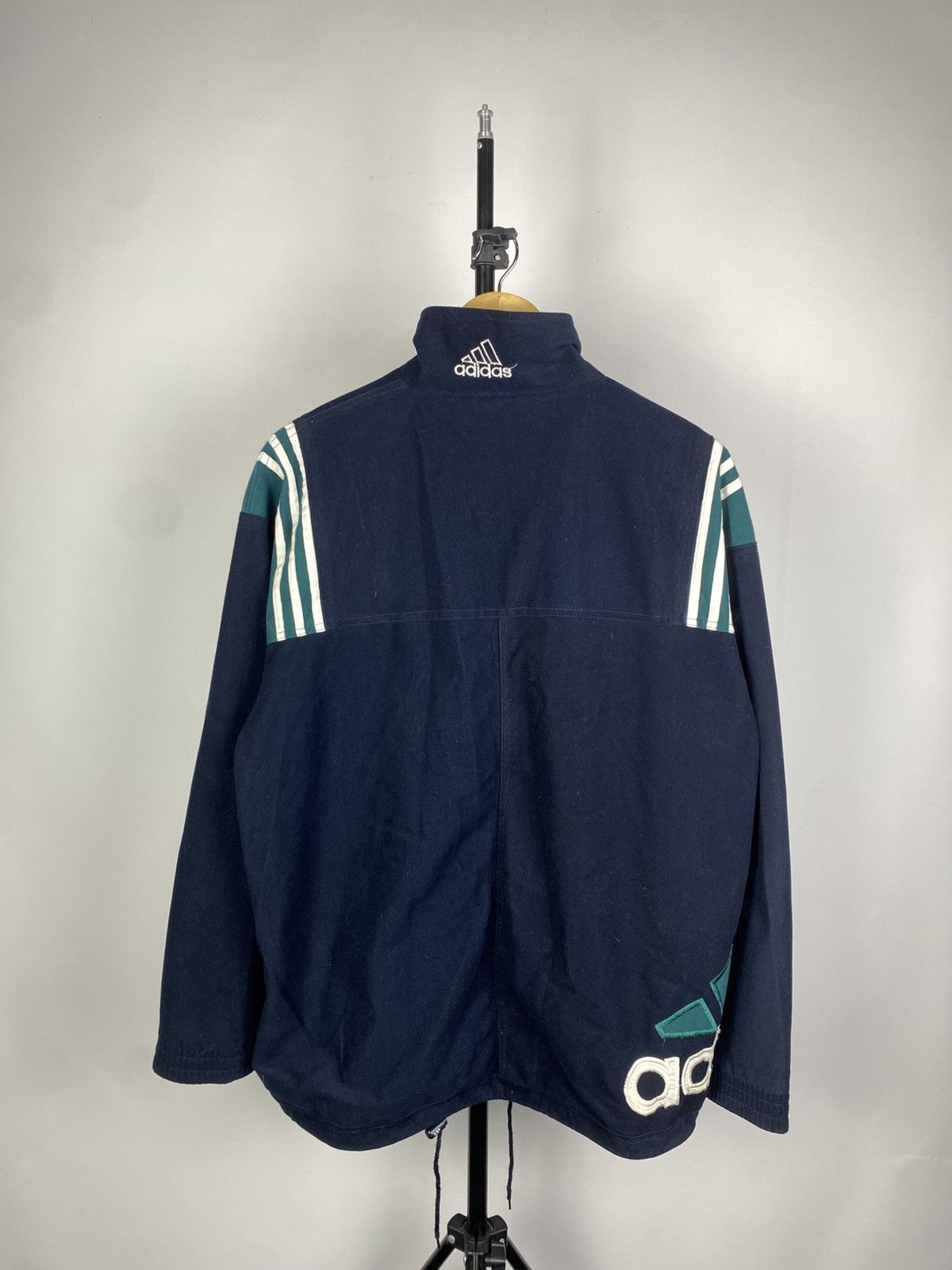 Adidas × Vintage Vintage 90s Adidas Y2K Hype Zip Retro Fleece Jacket Size US L / EU 52-54 / 3 - 8 Thumbnail