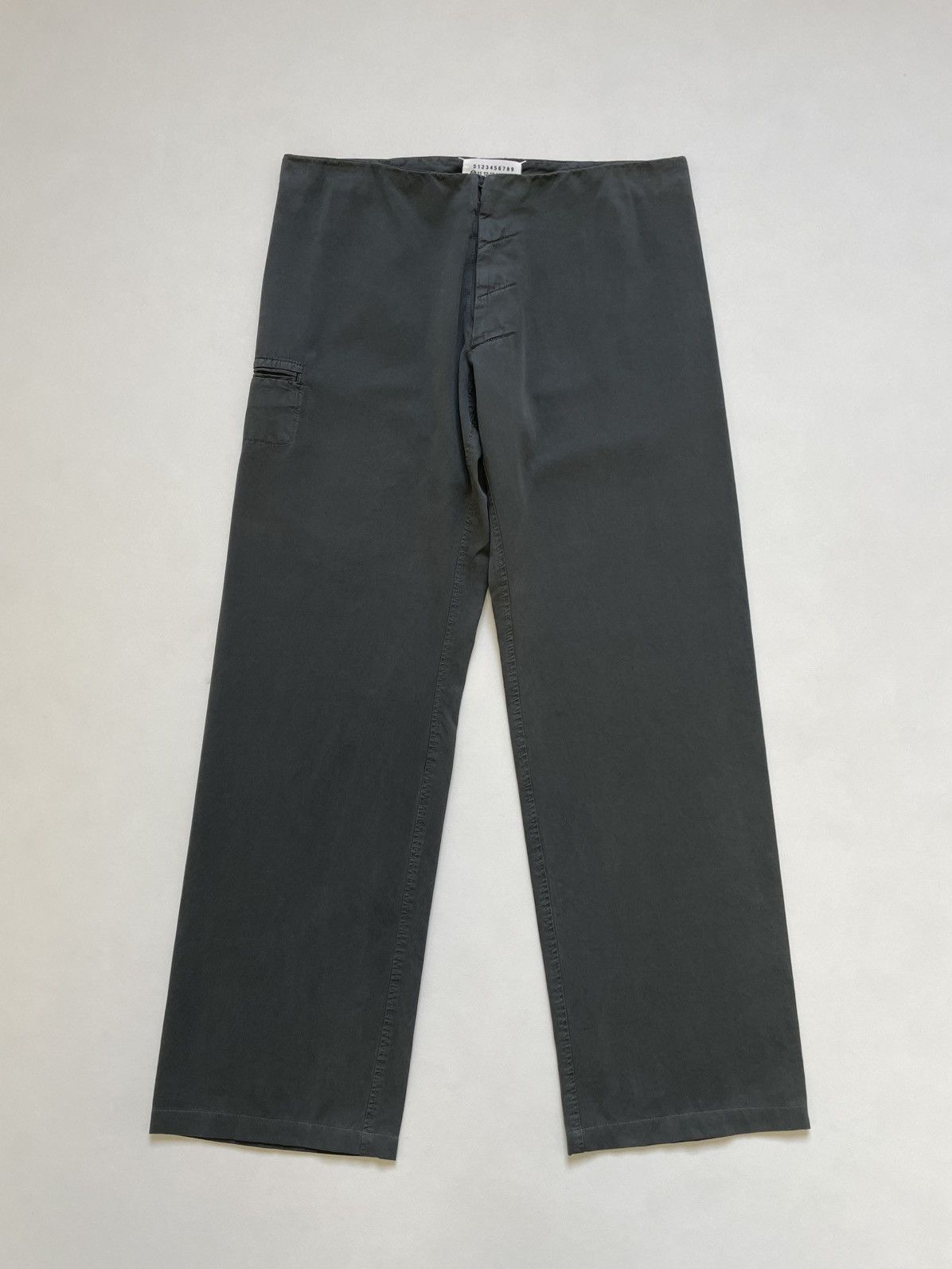 Maison Margiela S/S 06 Gray Cotton Wide Leg Utility Pants Size US 34 / EU 50 - 2 Thumbnail