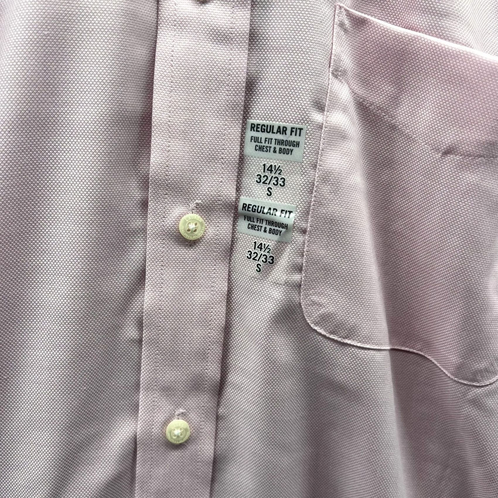 Ralph Lauren Lauren Ralph Lauren Dress Shirt Men 14.5 32/33 Pink Stretch Button-Down Shetland Shirt Size 40R - 6 Thumbnail
