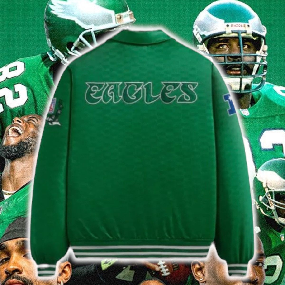Kith × NFL Kith🇺🇸 x NFL 🏈 Eagles 🦅Satin Bomber 🧥 Size US M / EU 48-50 / 2 - 2 Thumbnail