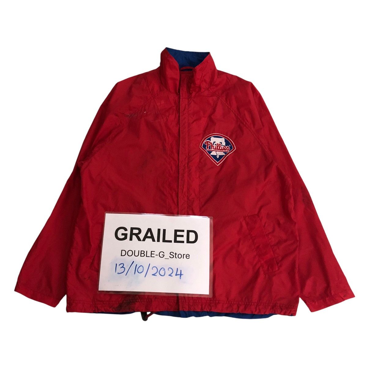 MLB 📌Vtg Zipper Jacket Mlb Genuine Merchandise Mirage Phillies Size US L / EU 52-54 / 3 - 1 Thumbnail
