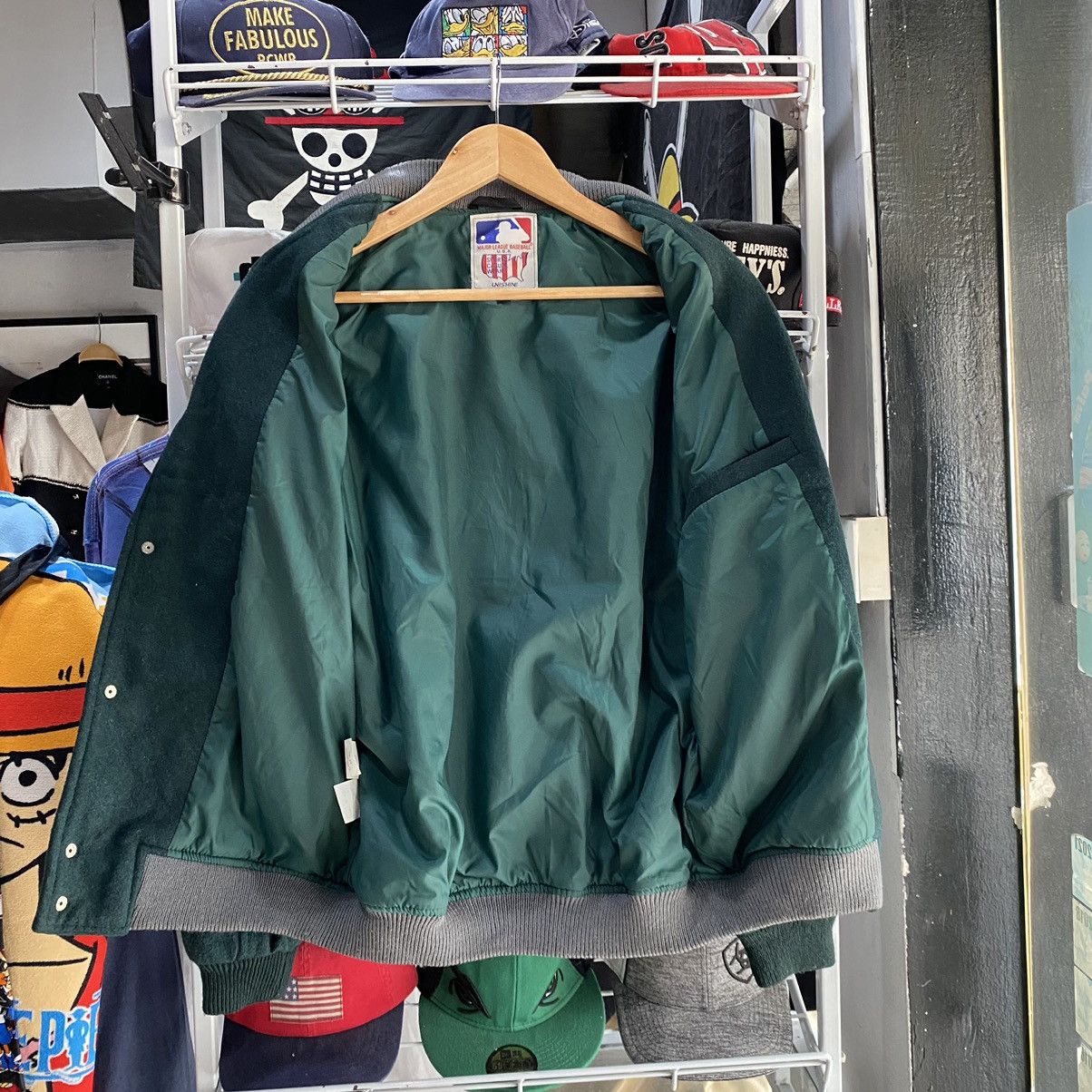 MLB Oakland Athletics A’s Vintage 90s MLB Varsity Jacket LL Size US XL / EU 56 / 4 - 3 Thumbnail