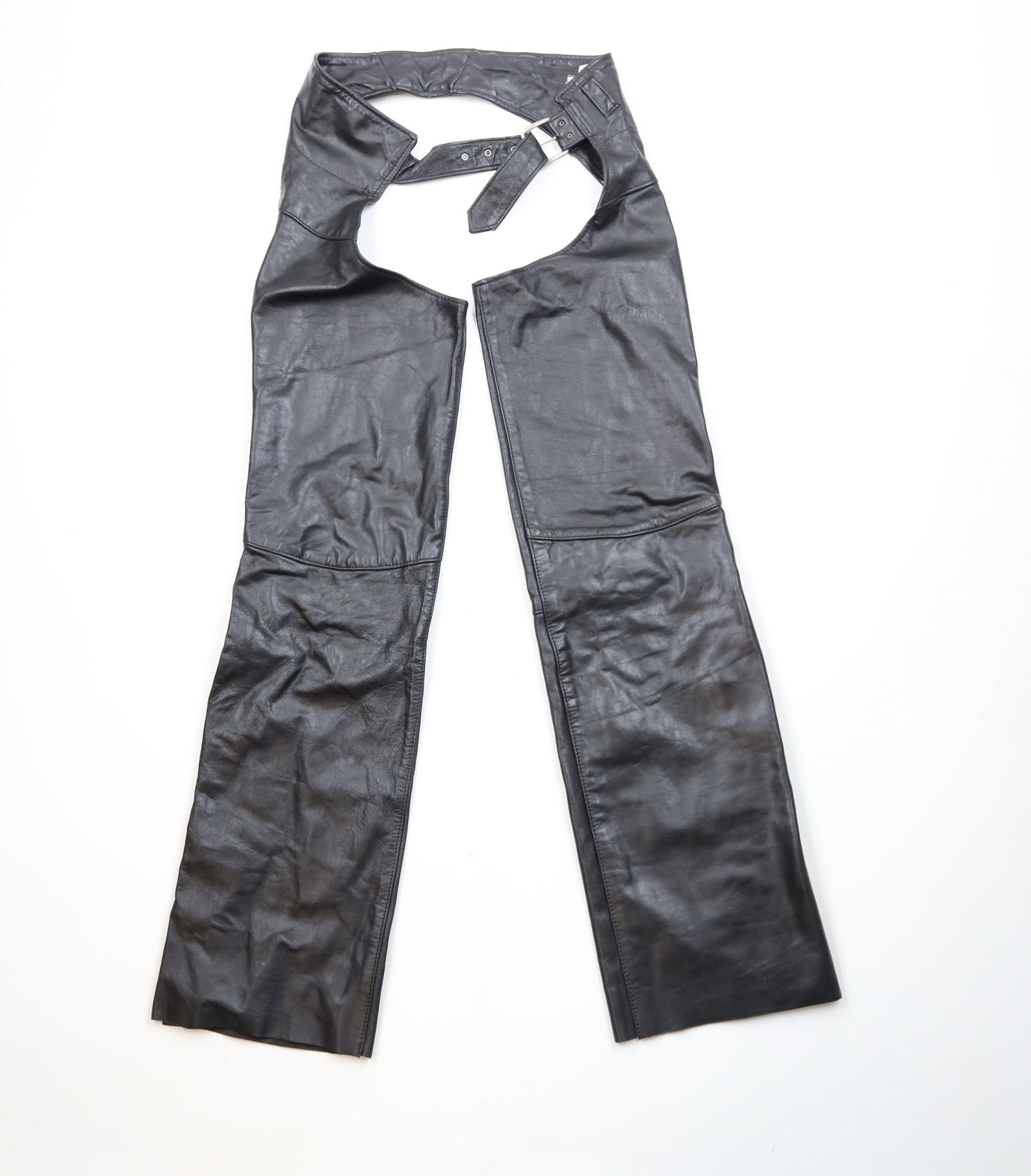 Vintage Vintage 70s Streetwear Leather Motorcycle Chaps USA Dom Size US 30 / EU 46 - 1 Thumbnail