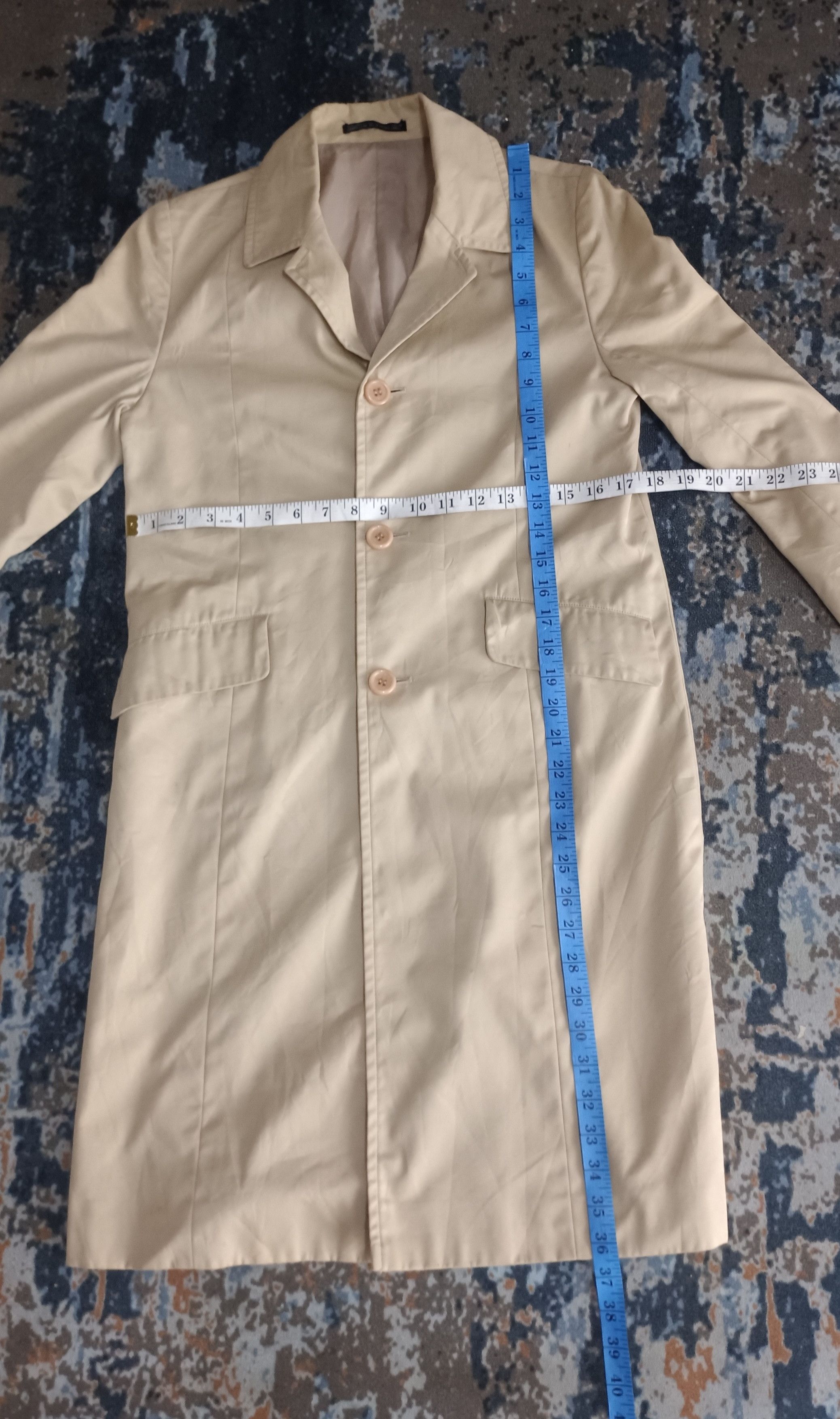 Japanese Brand × Yohji Yamamoto Yohji Yamamoto Ined Trench Coat Size US S / EU 44-46 / 1 - 17 Thumbnail