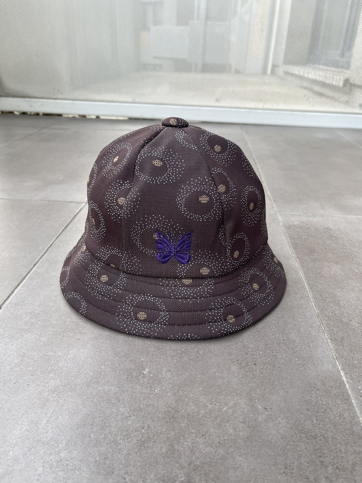 Needles !DS! SS23 Needles Bermuda Poly Jq. Brown Bucket Hat Size ONE SIZE - 8 Thumbnail