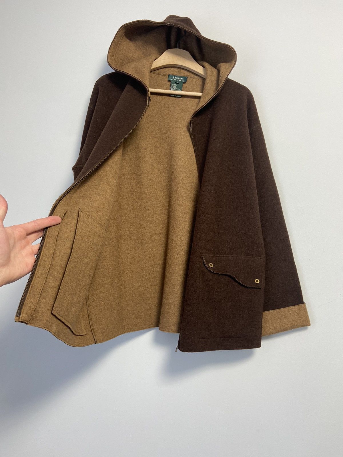 Ralph Lauren Ralph Lauren wool blend hooded zip front Size L / US 10 / IT 46 - 14 Thumbnail