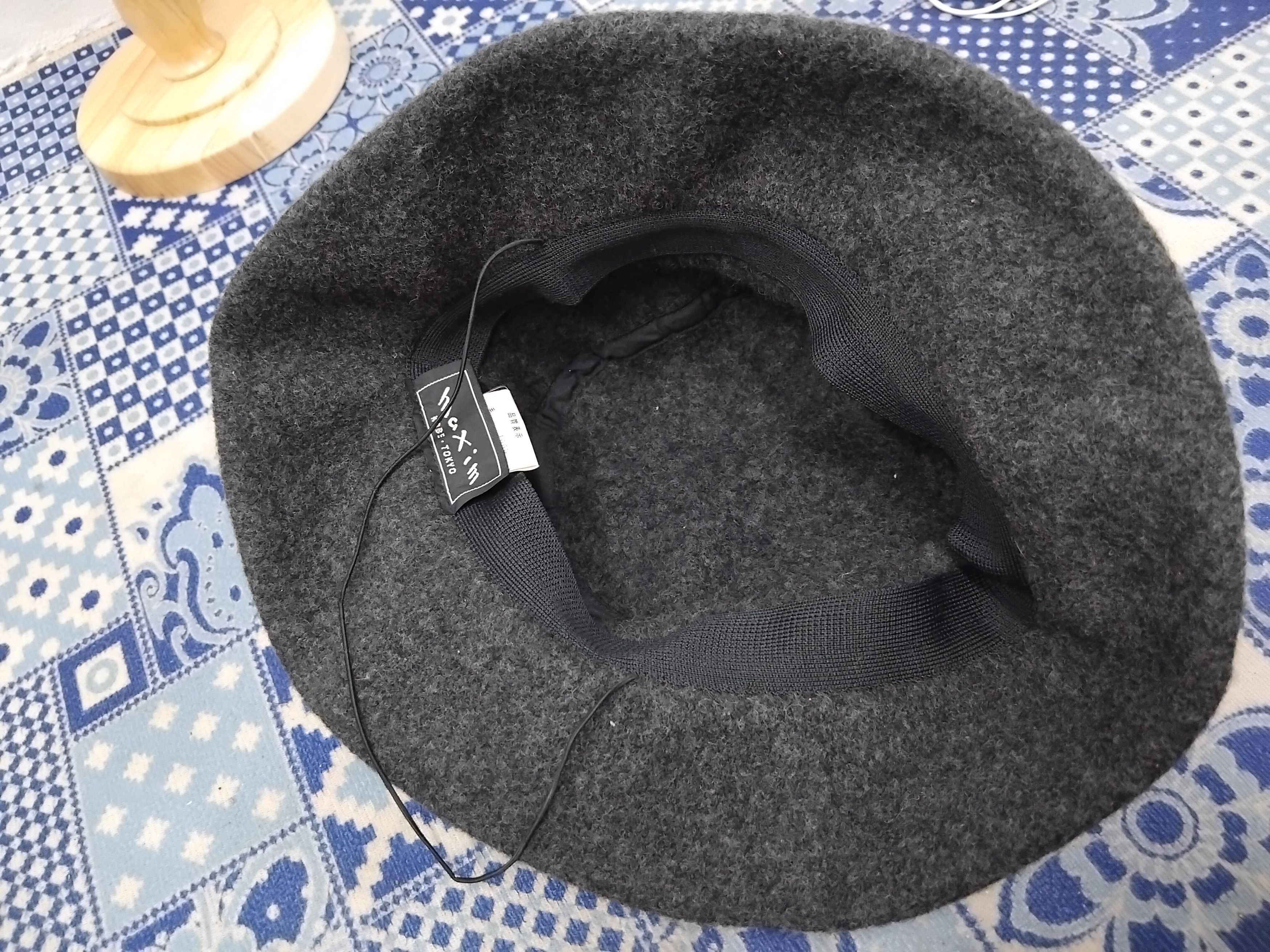 Japanese Brand Maxim brand sherlock home black colour hat Size 38 - 4 Thumbnail
