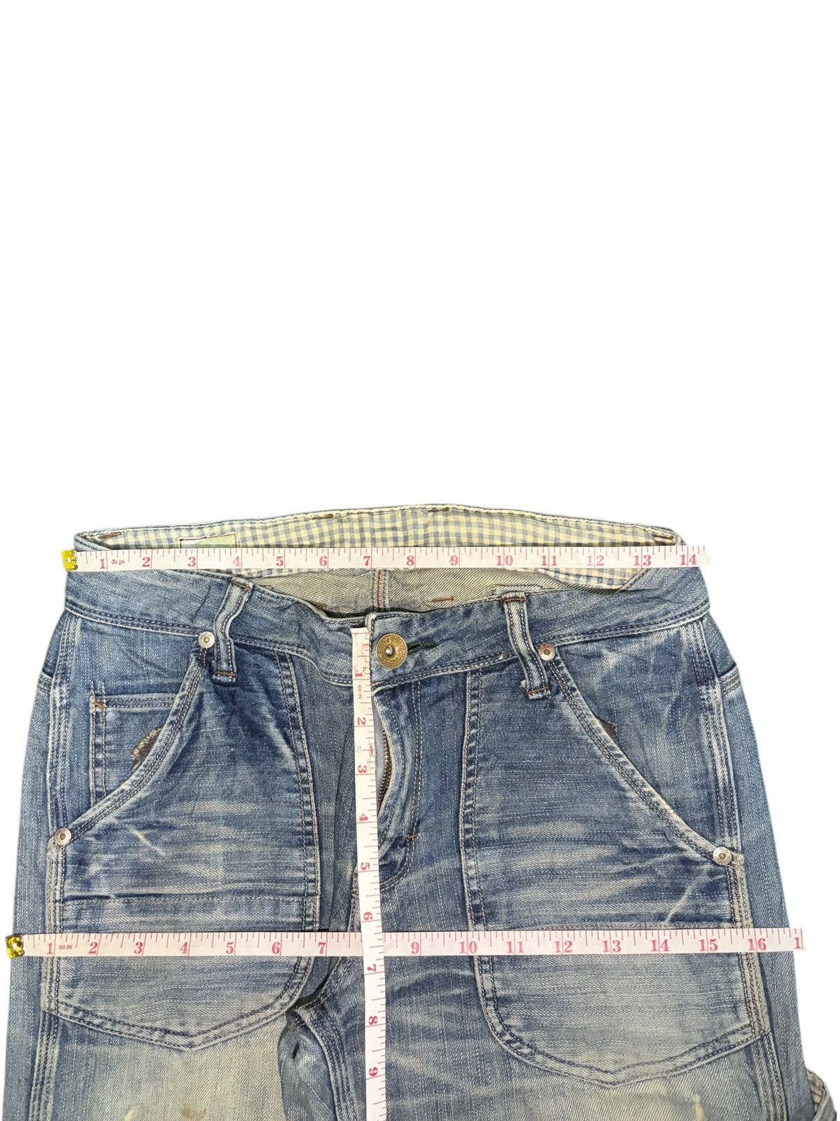 Marithe + Francois Girbaud Vintage Japanese Brand Buckle Back Carpenter Baggy Jeans Size 28" / US 6 / IT 42 - 6 Thumbnail