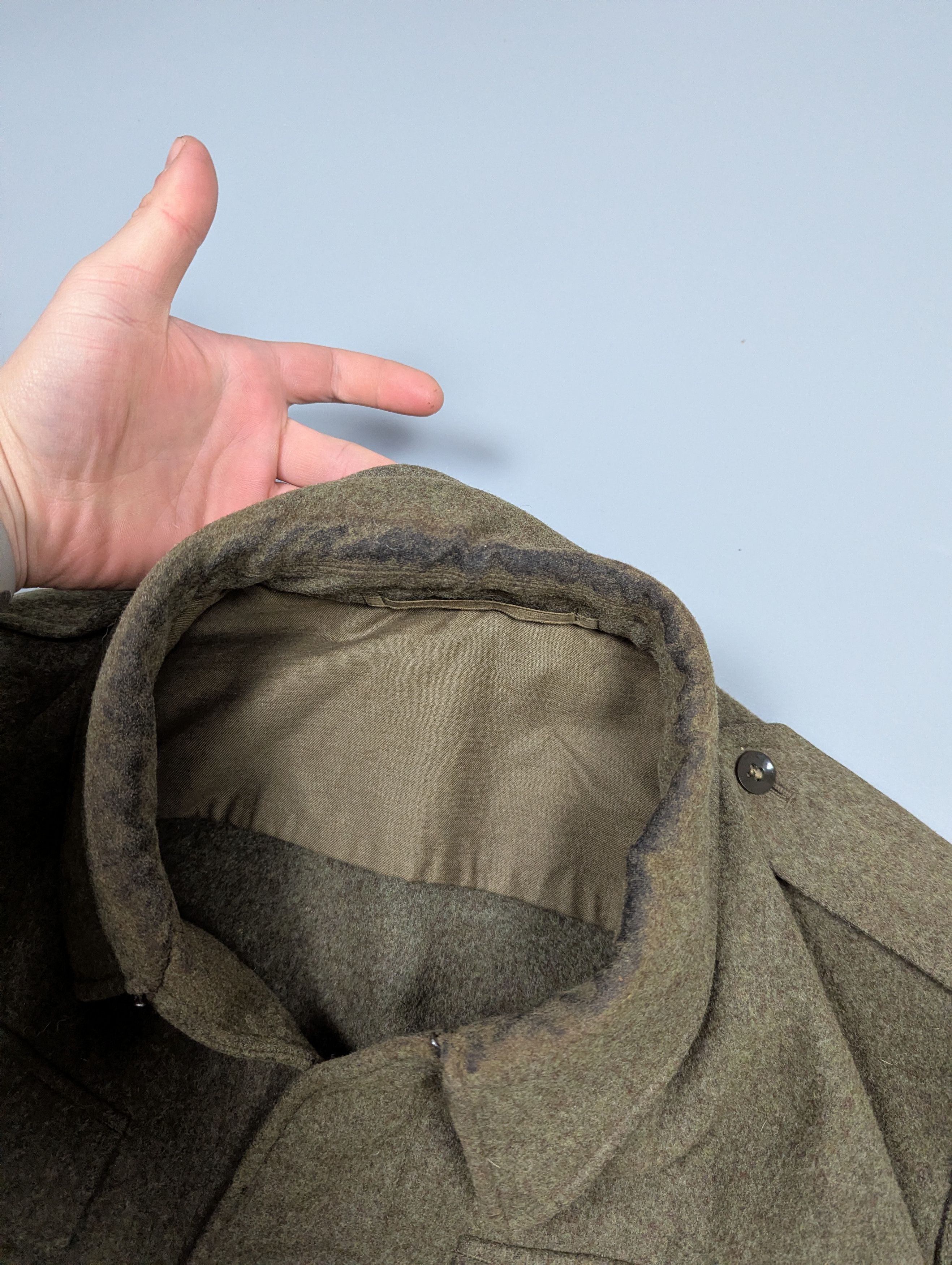 Vintage VTG 1960 Military German Wool Army Vest / Sleeveless Jacket Size US M / EU 48-50 / 2 - 10 Thumbnail