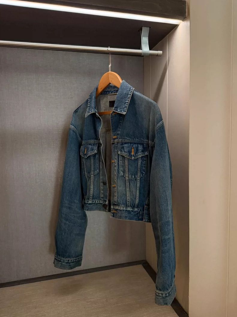Saint Laurent Paris Saint Laurent Paris Denim Jacket Nextarrow-2505 Size S / US 4 / IT 40 - 2 Thumbnail