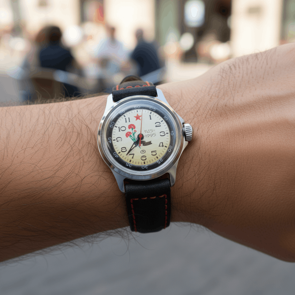 Vintage Vintage Soviet Men's Mechanical Watch Red Star Dial 583 Size ONE SIZE - 4 Thumbnail