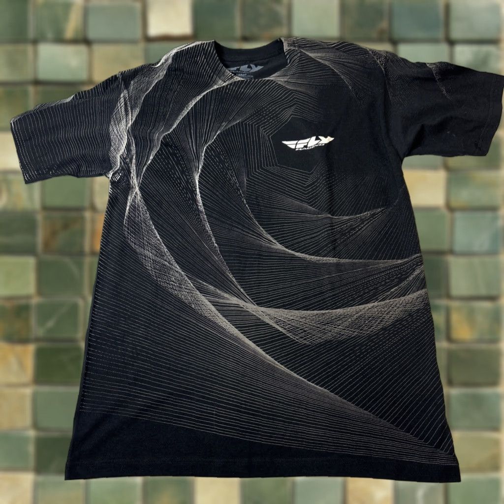 Vintage Fly Racing T-Shirt Men Large Black Geometric Pattern L Modern Shirt Mens Regular Size Black Geometric Fly Racing T-Shirt L Mens Size US L / EU 52-54 / 3 - 1 Thumbnail