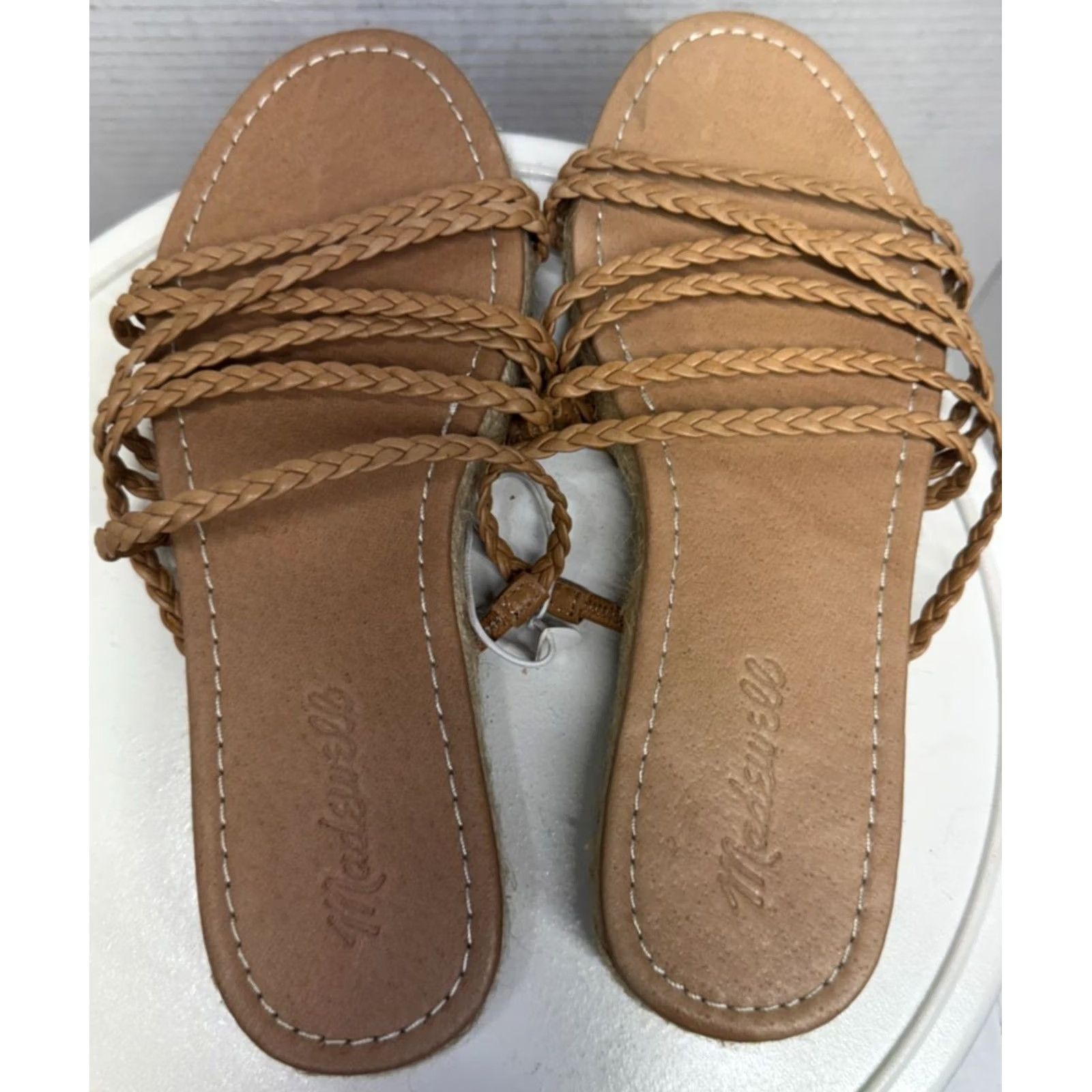 Madewell Madewell Kathryn Slide Espadrille Braided Leather Flat Sandal Women Size 6.5 NEW Size US 7 / IT 37 - 7 Thumbnail