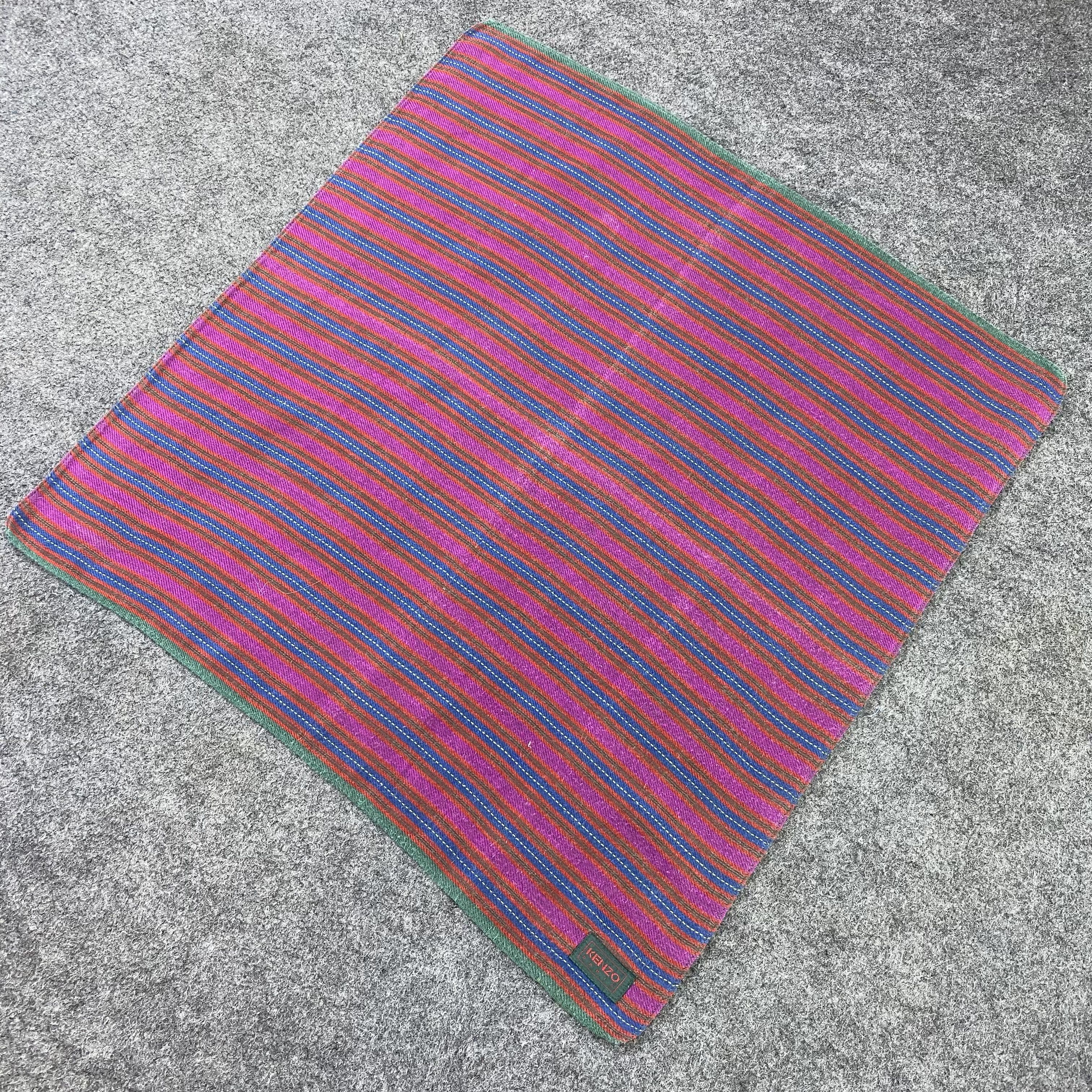 Kenzo × Vintage Kenzo Handkerchief / Bandana / Neckerchief-B749 Size ONE SIZE - 4 Thumbnail