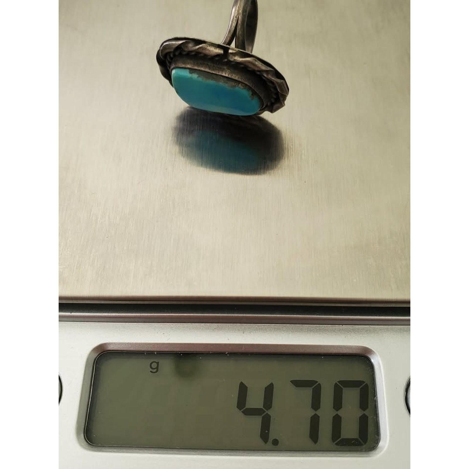 Other Vintage Turquoise Sterling Silver Ring Size ONE SIZE - 6 Thumbnail