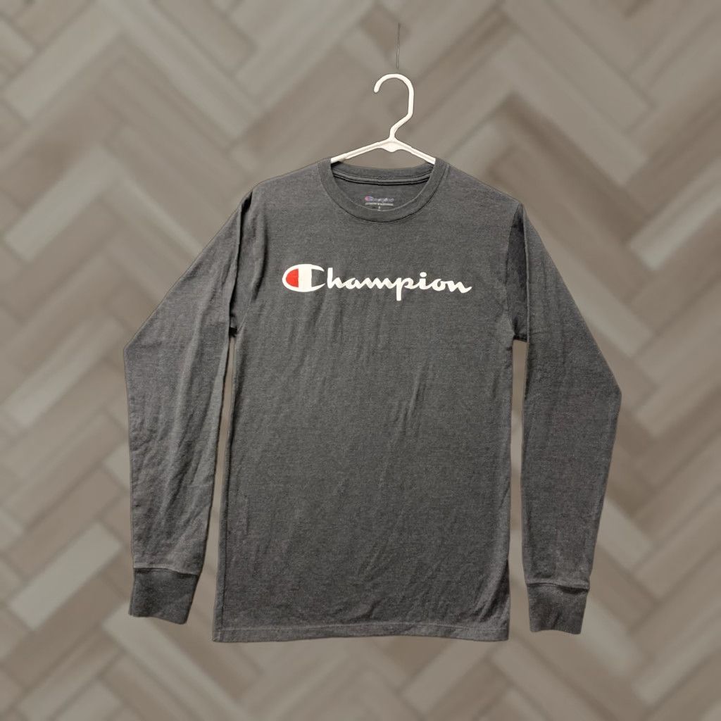 Champion Champion T-Shirt Men Small Long Sleeve Gray Mens Size US S / EU 44-46 / 1 - 1 Thumbnail